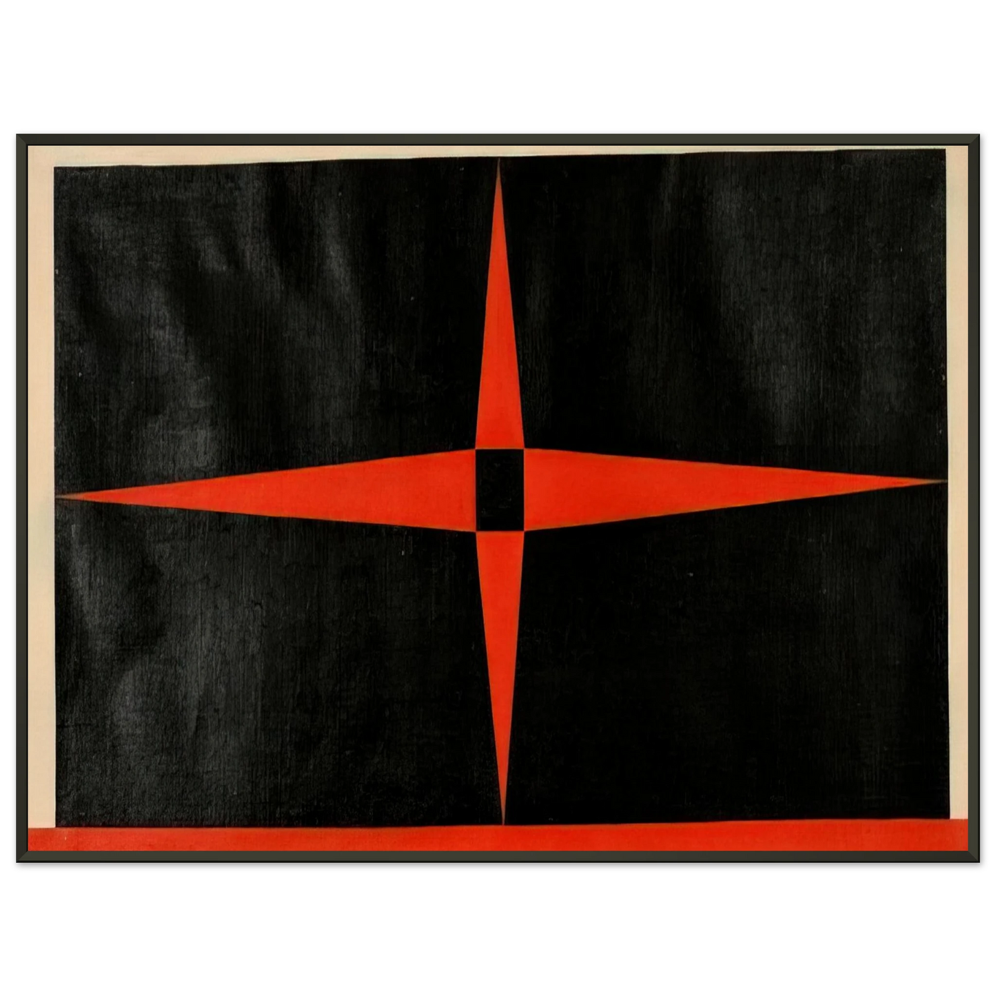 Carmen Herrera Red Star 1949 Framed Art Print - Aluminum Frame - 40x50 cm / 16x20 inches