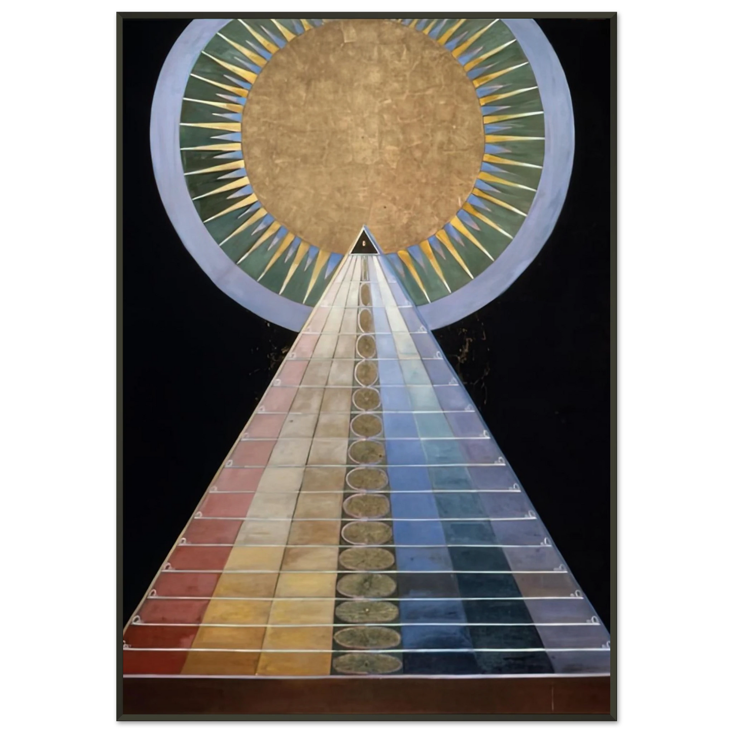 Hilma af Klint ALTAR PAINTING 1915 Framed Art Print - Aluminum Frame - 21x29.7 cm / 8x12"