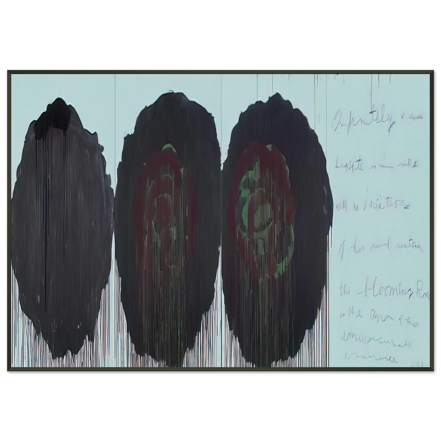 Cy Twombly The Rose V Framed Art Print - Aluminum Frame - 21x29.7 cm / 8x12"