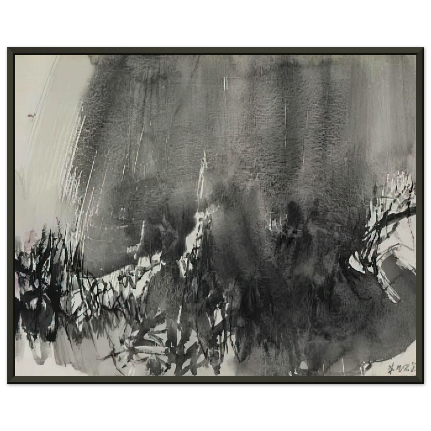 Chu teh Chun UNTITLED 1963 Framed Art Print - Aluminum Frame - 40x50 cm / 16x20 inches