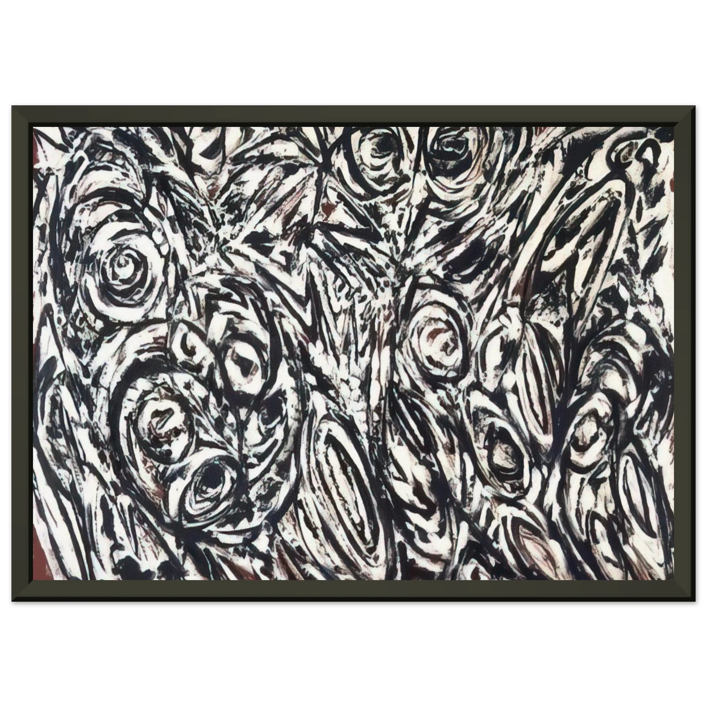 Lee Krasner Night Creatures Framed Art Print - Aluminum Frame - 60x80 cm / 24x32 inches