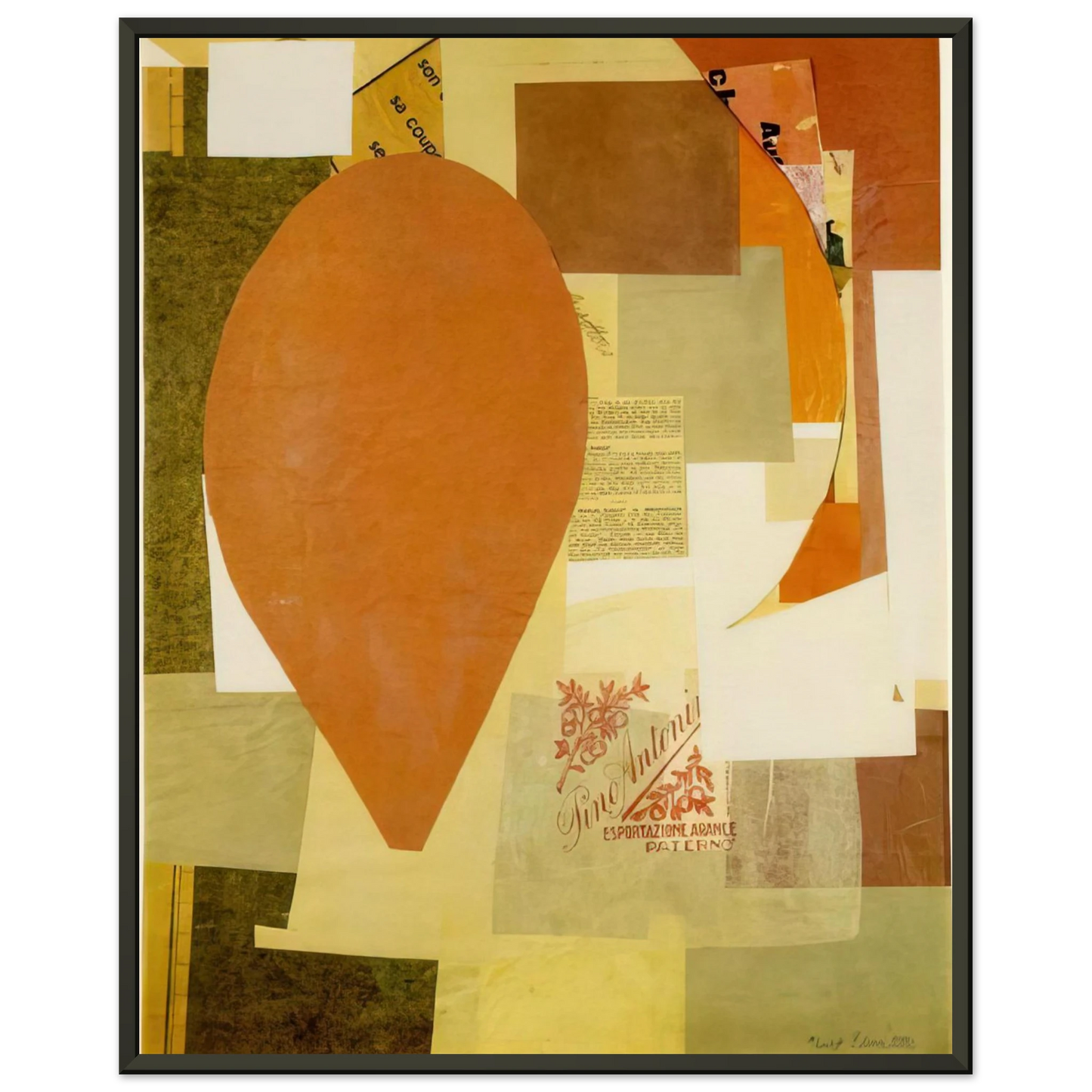 Kurt Schwitters PINO ANTONI 1934 Framed Art Print - Aluminum Frame - 60x80 cm / 24x32 inches