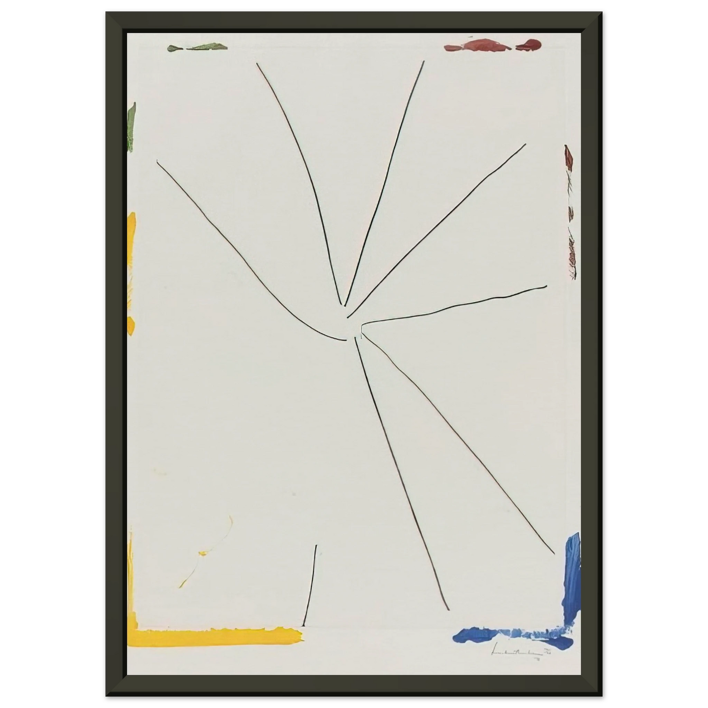 Helen Frankenthaler  Free Wheeling  1971 Framed Art Print  - Aluminum Frame - 70x100 cm / 28x40 inches