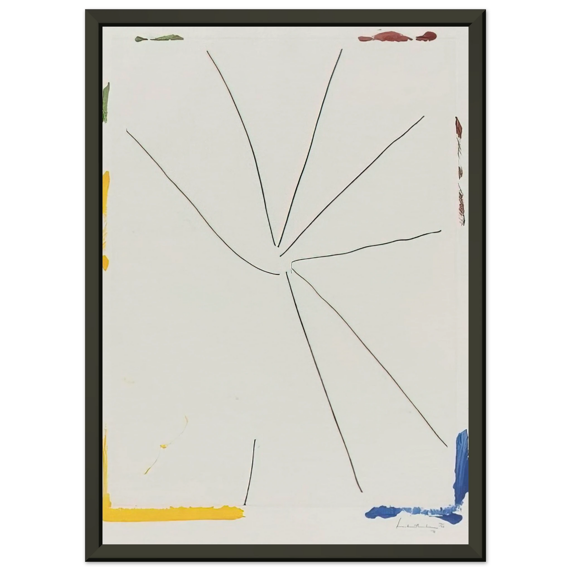 Helen Frankenthaler  Free Wheeling  1971 Framed Art Print  - Aluminum Frame - 70x100 cm / 28x40 inches