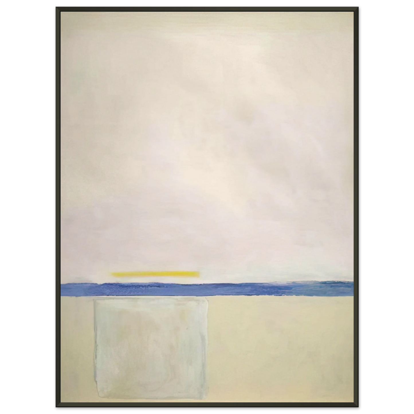 Theodoros Stamos Low White Sun Box 1965 Framed Art Print - Aluminum Frame - 70x100 cm / 28x40 inches
