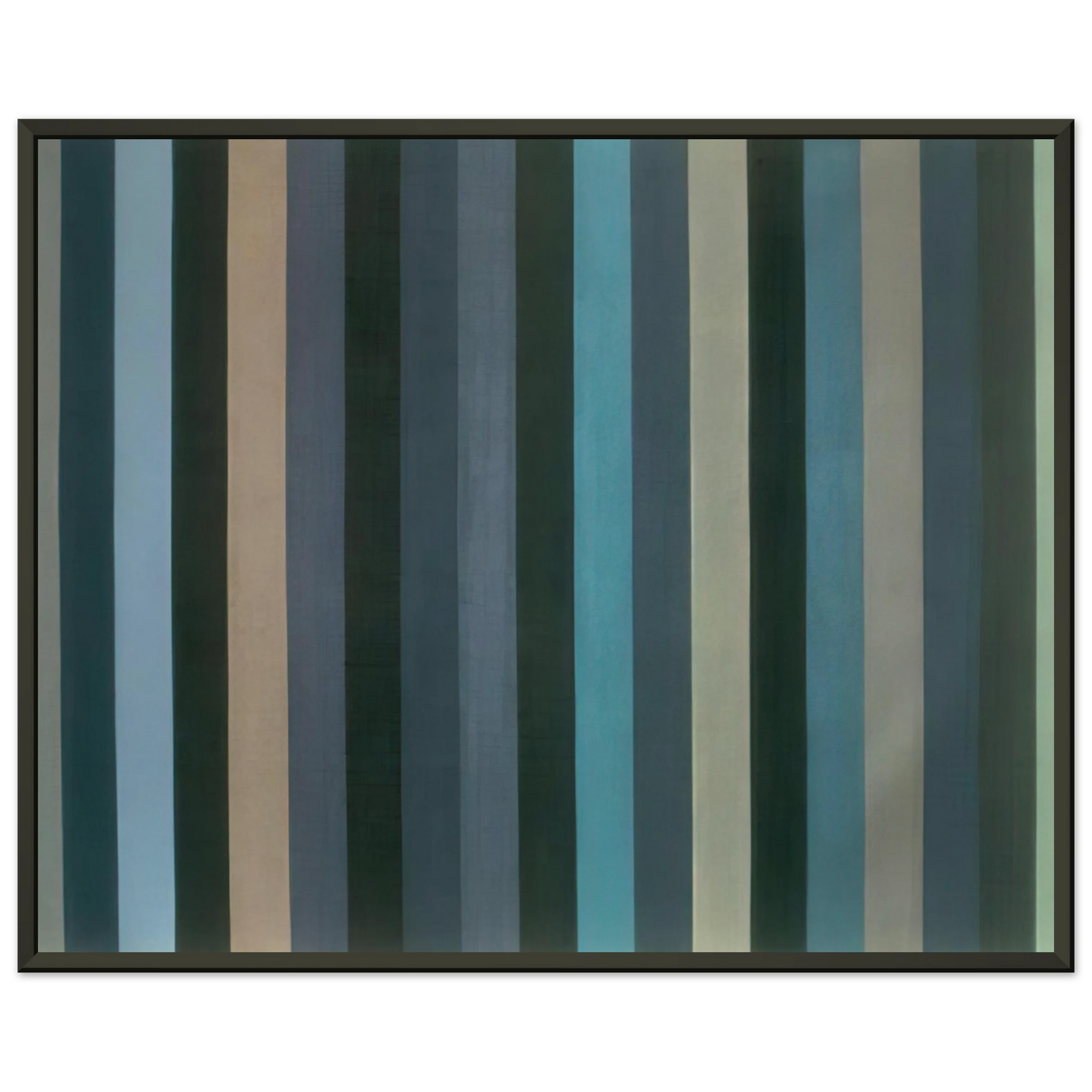 Gene Davis  Moroccan Midnight  1984 Framed Art Print  - Aluminum Frame - 40x50 cm / 16x20 inches