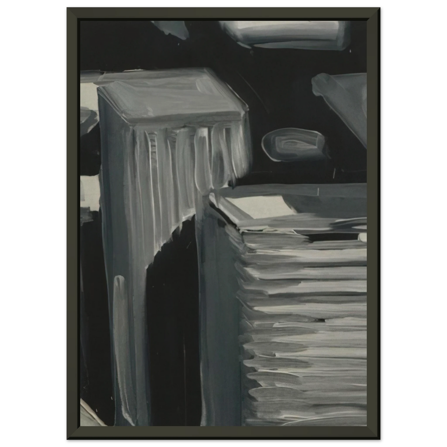 Gerhard Richter TOWNSCAPE 1968 5 Framed Art Print - Aluminum Frame - 60x80 cm / 24x32 inches