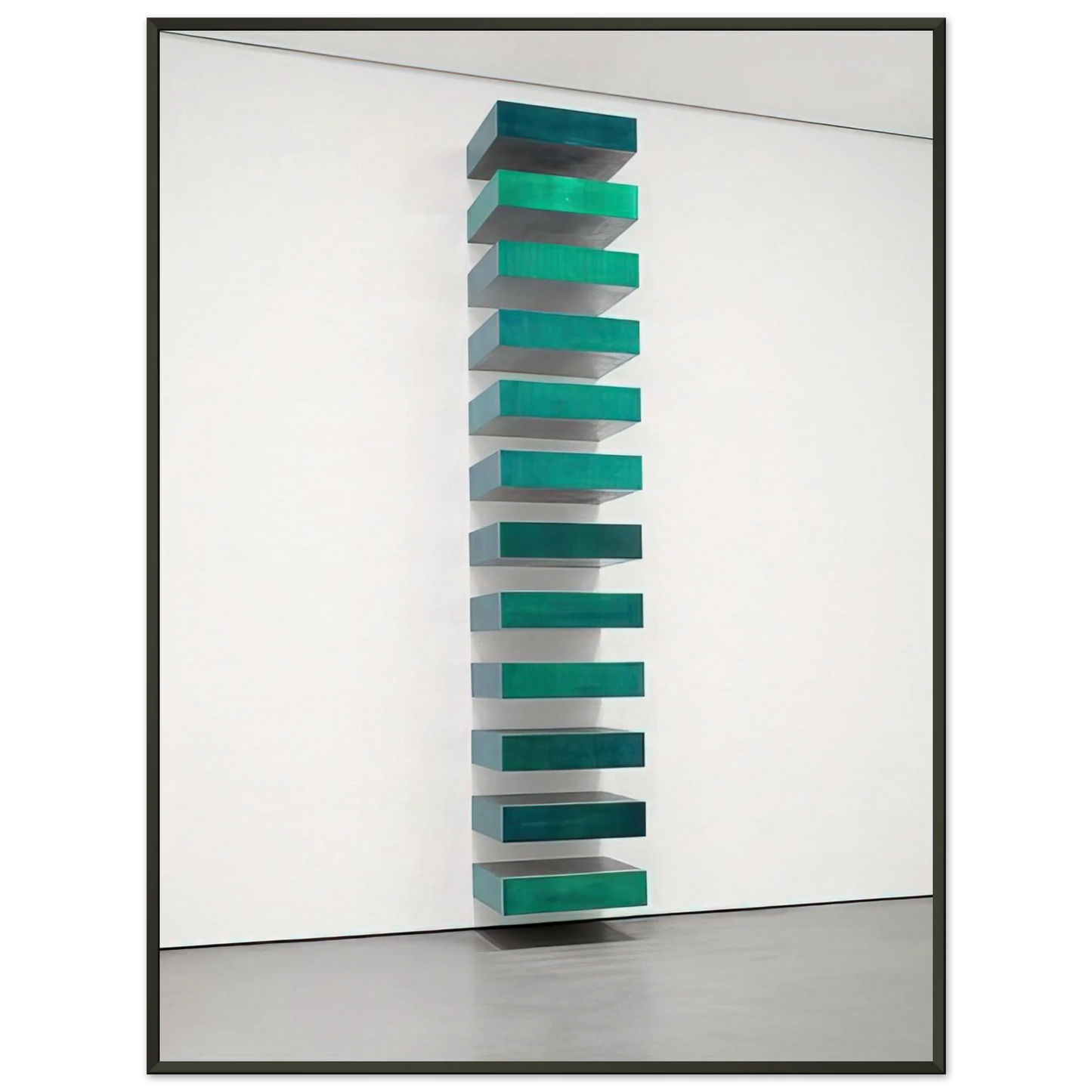 Donald Judd Untitled 1967 Framed Art Print - Aluminum Frame - 70x100 cm / 28x40 inches