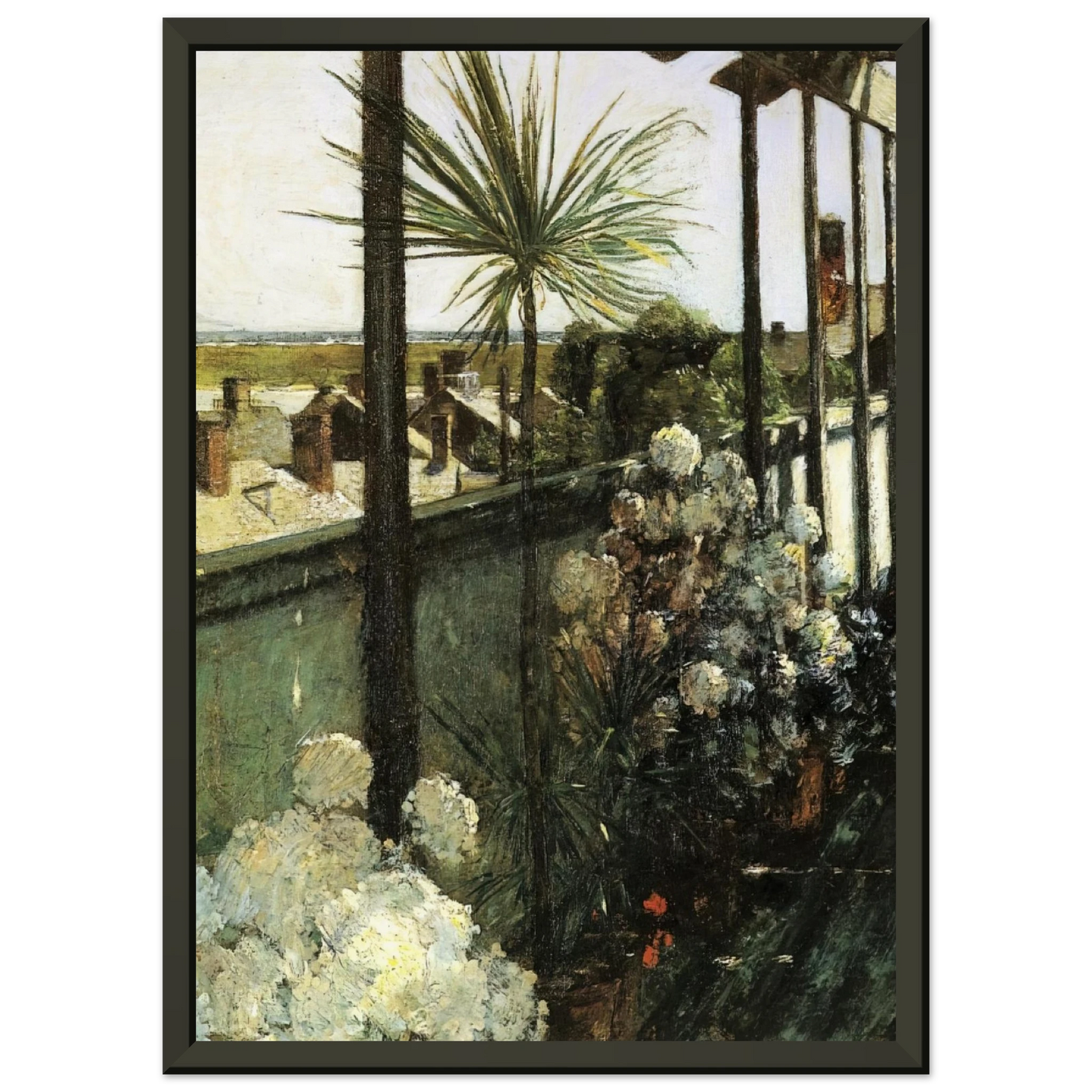 Childe Hassam Afternoon in Nantucket Framed Art Print - Aluminum Frame - 60x80 cm / 24x32 inches