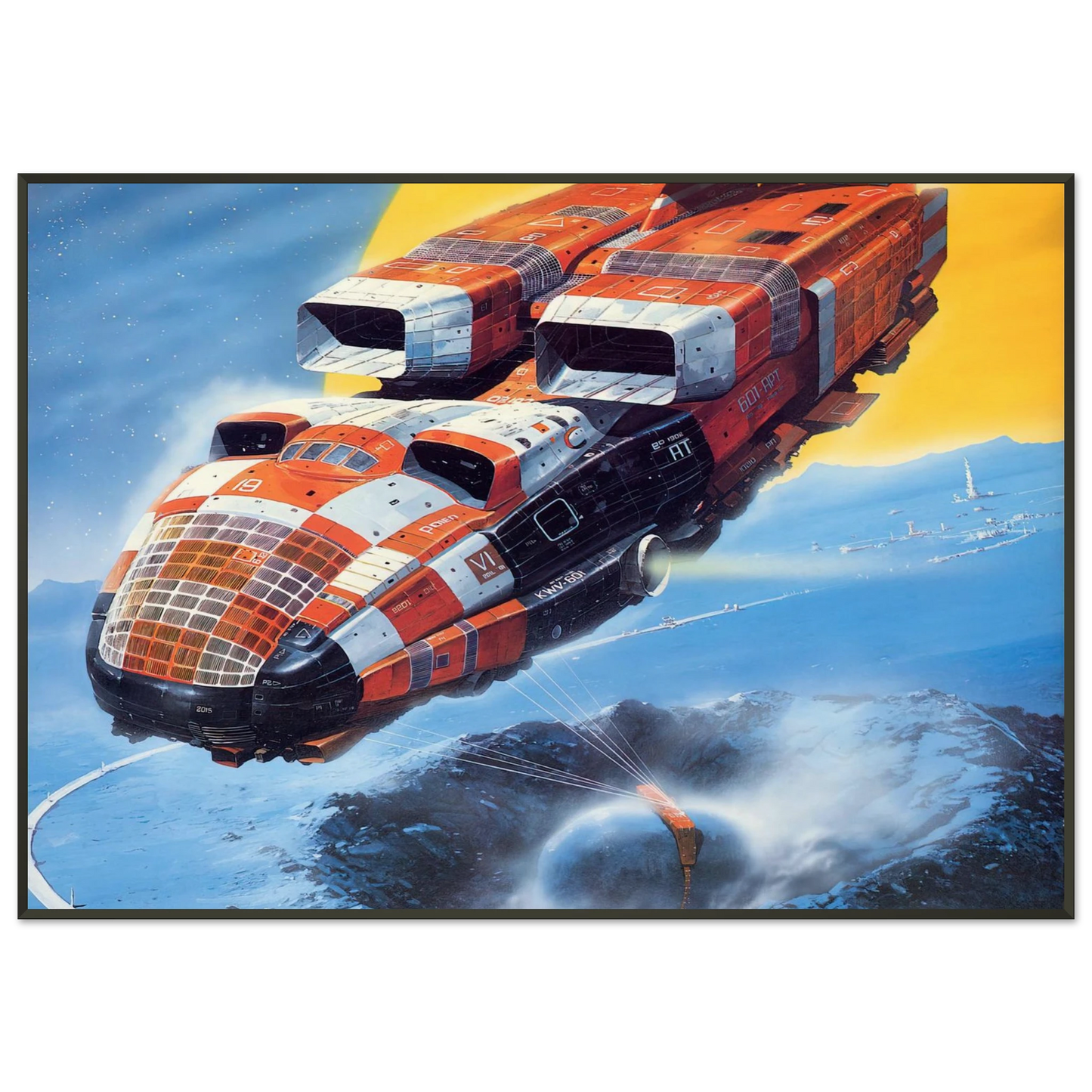 Chris Foss Chris Foss Framed Art Print - Aluminum Frame - 21x29.7 cm / 8x12"