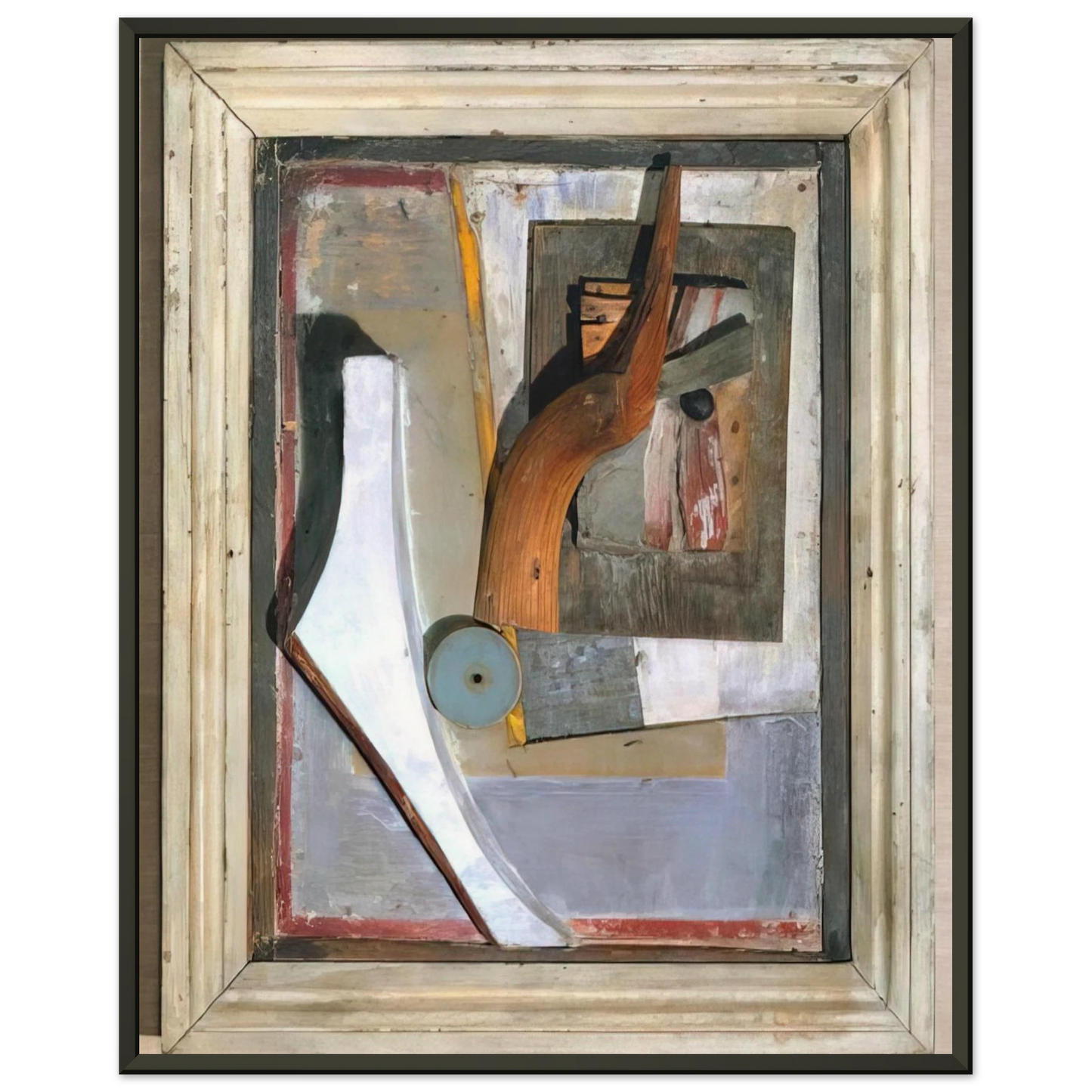 Kurt Schwitters RELIEF IN RELIEF 1945 Framed Art Print - Aluminum Frame - 60x80 cm / 24x32 inches