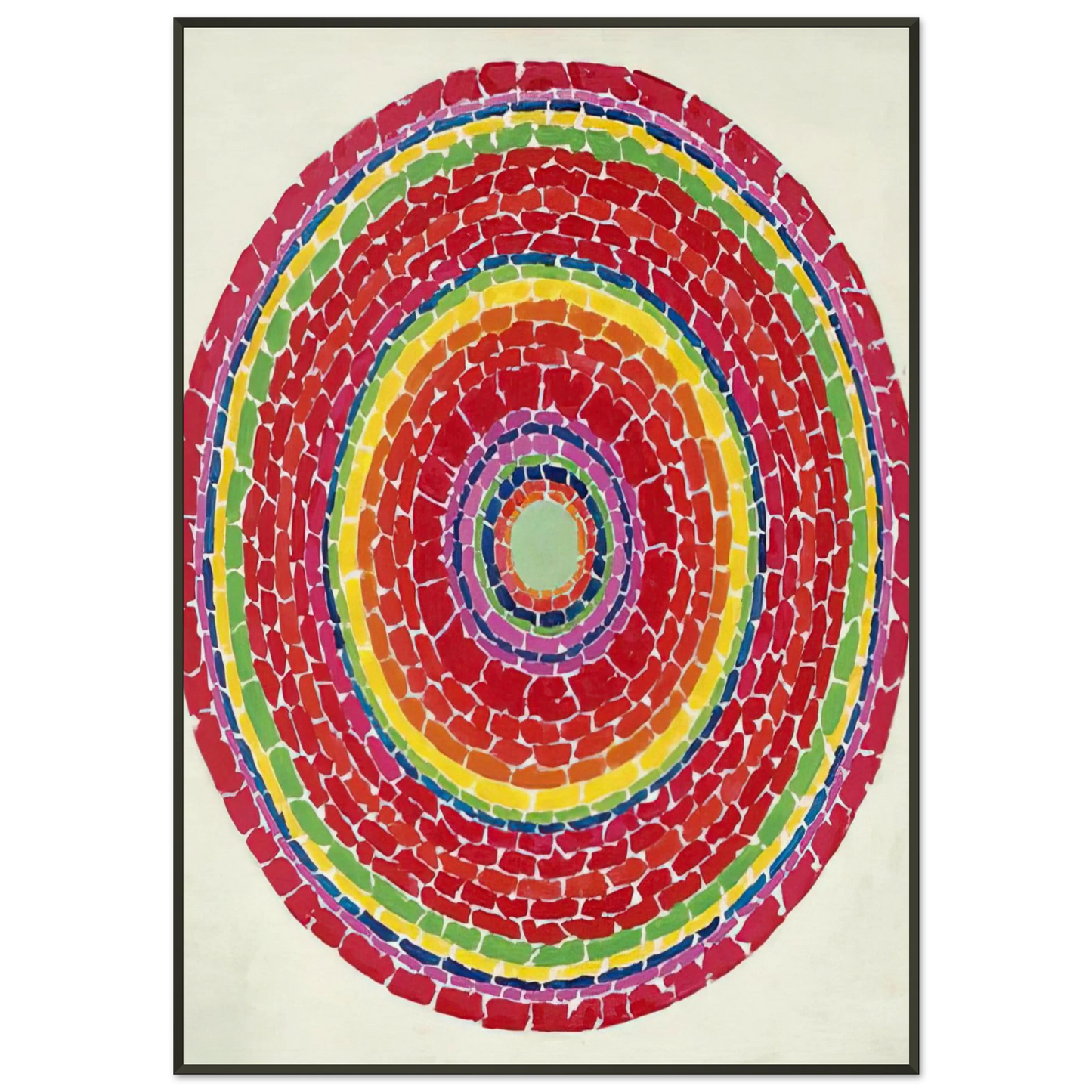 Alma Woodsey Thomas SPRINGTIME IN WASHINGTON 1971 Framed Art Print - Aluminum Frame - 21x29.7 cm / 8x12"