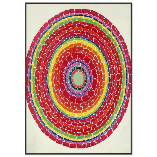 Alma Woodsey Thomas  SPRINGTIME IN WASHINGTON 1971 Framed Art Print  - Aluminum Frame - 21x29.7 cm / 8x12"