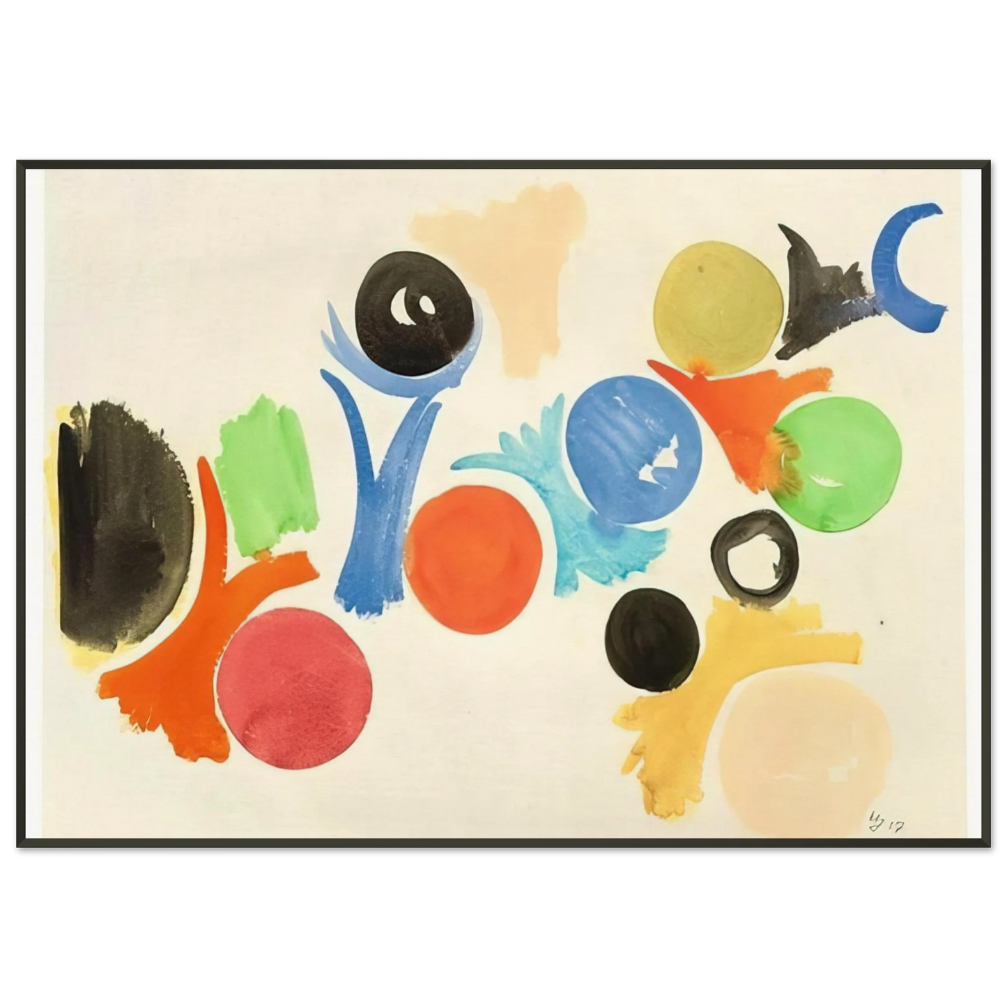 Alfred Manessier Untitled 1957 Framed Art Print - Aluminum Frame - 21x29.7 cm / 8x12"