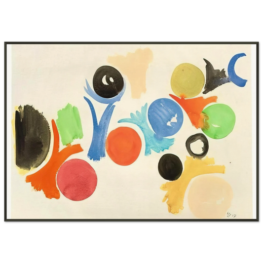 Alfred Manessier  Untitled  1957 Framed Art Print  - Aluminum Frame - 21x29.7 cm / 8x12"