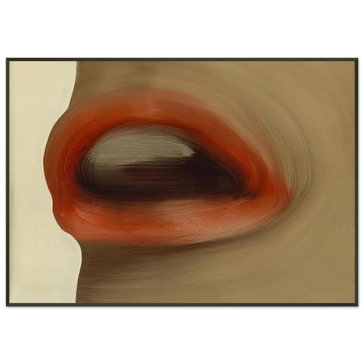Gerhard Richter MUND MOUTH BRIGITTE BARDOT S LIPS 1963 Framed Art Print - Aluminum Frame - 21x29.7 cm / 8x12"