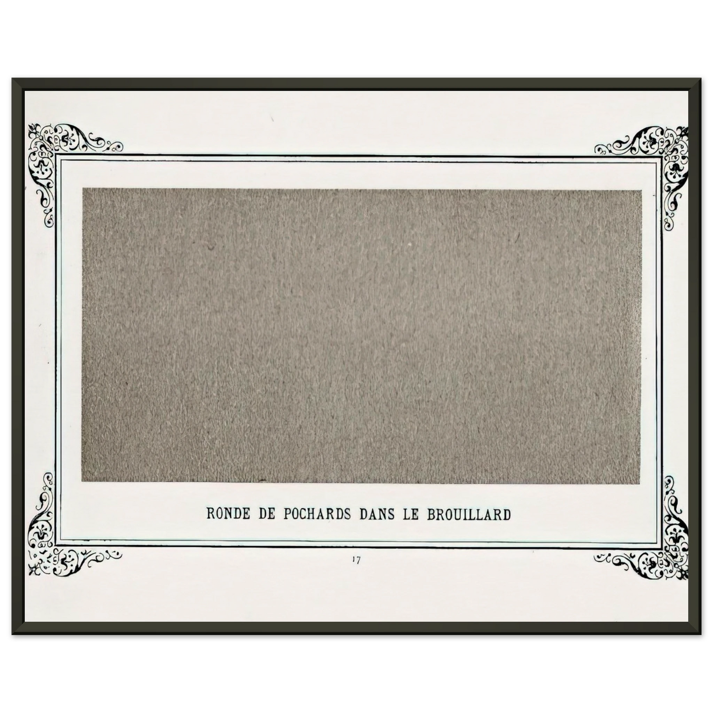 Alphonse Allais Band of Greyfriars in the Fog Band Of Dusty Drunks In The Fog Framed Art Print - Aluminum Frame - 60x80 cm / 24x32 inches