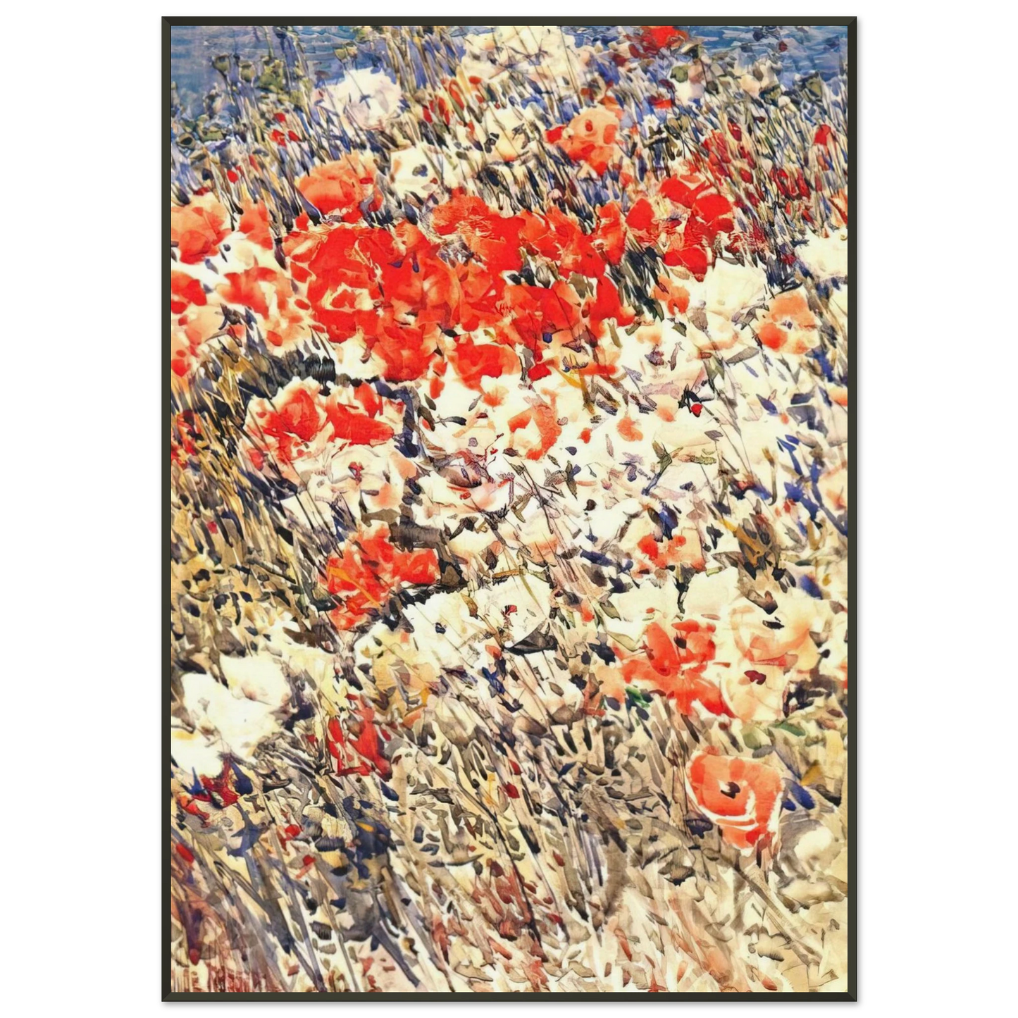 Childe Hassam The island garden Framed Art Print - Aluminum Frame - 21x29.7 cm / 8x12"