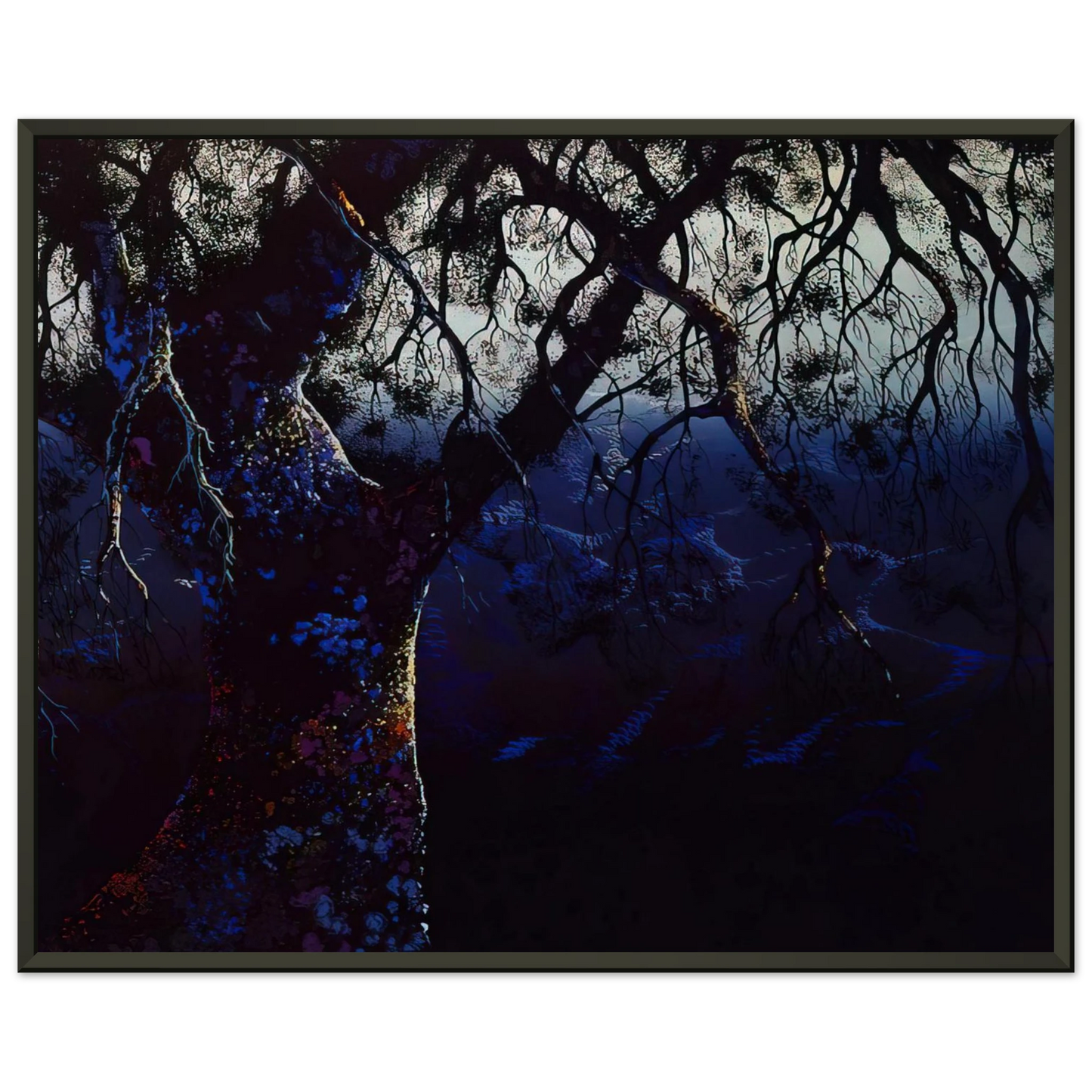 Eyvind Earle  Jewel Tree Framed Art Print  - Aluminum Frame - 60x80 cm / 24x32 inches