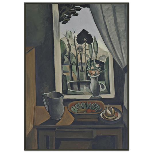 Andre Derain  WINDOW AT VERS 1912 Framed Art Print  - Aluminum Frame - 21x29.7 cm / 8x12"