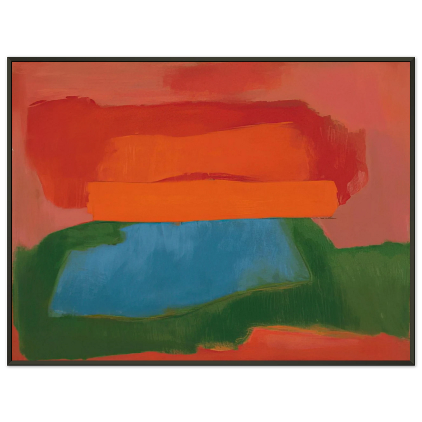 Esteban Vicente NUMBER 2 1967 Framed Art Print - Aluminum Frame - 40x50 cm / 16x20 inches