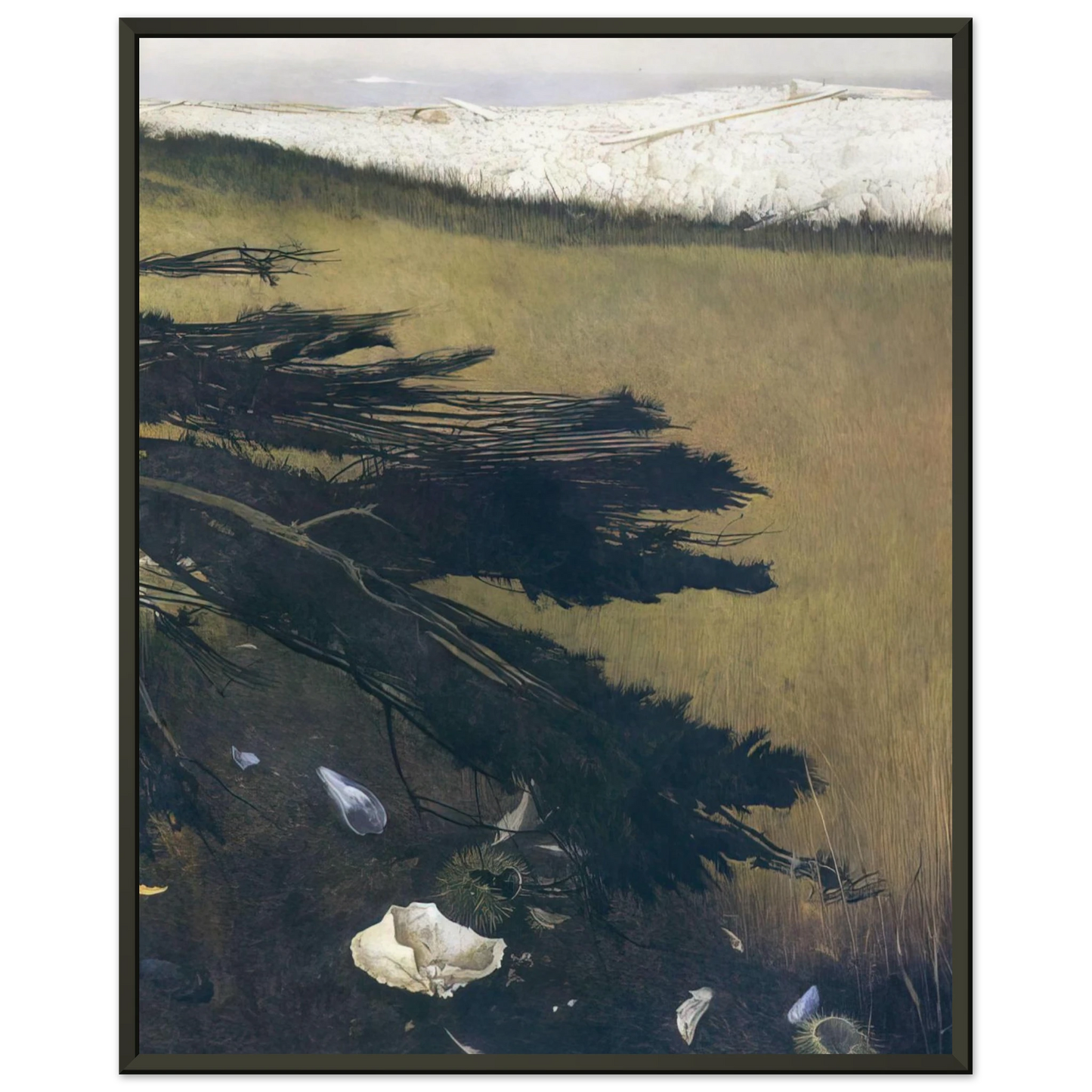 Andrew Wyeth NOT DETECTED 47 Framed Art Print - Aluminum Frame - 40x50 cm / 16x20 inches