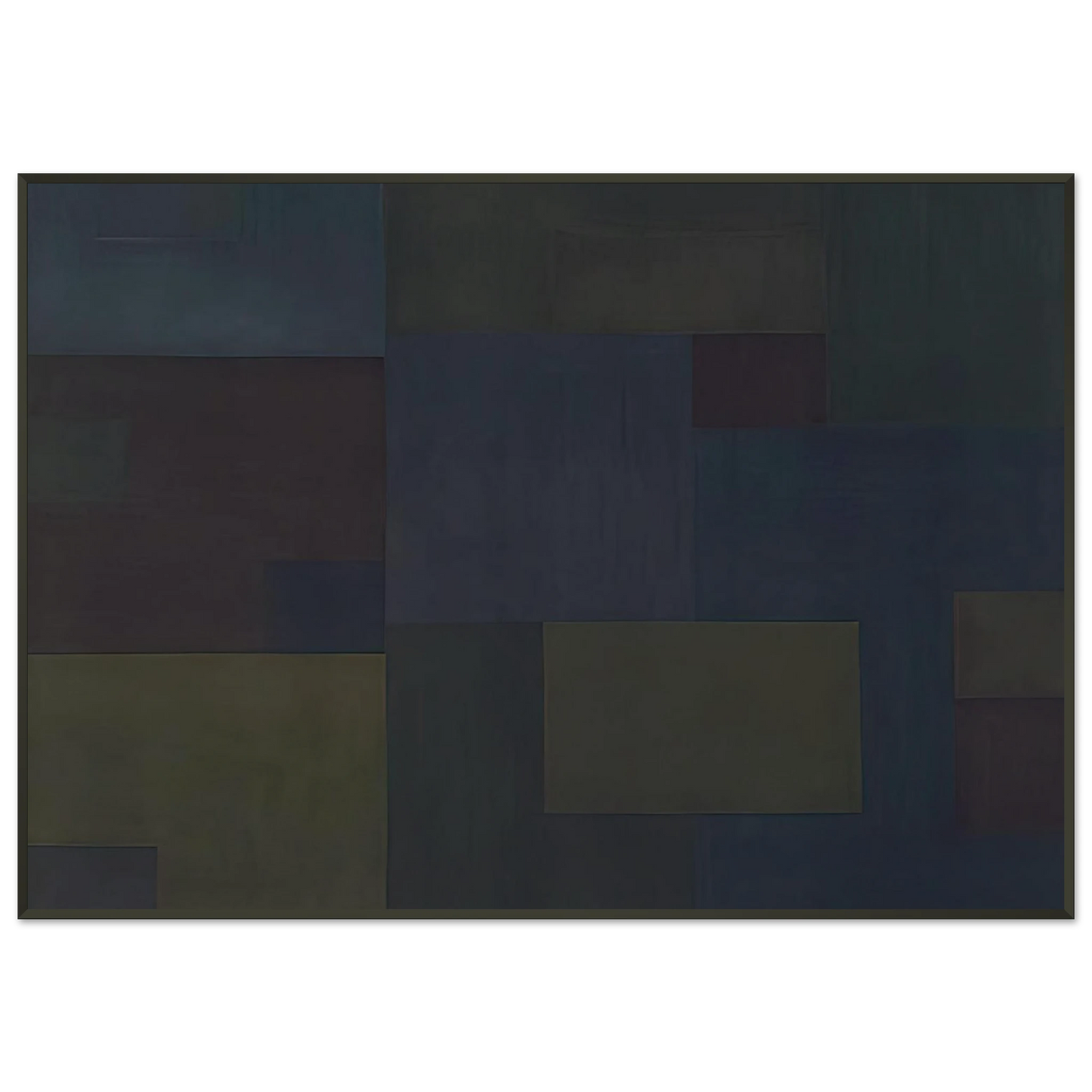 Ad Reinhardt Number 17 1953 Framed Art Print - Aluminum Frame - 21x29.7 cm / 8x12"