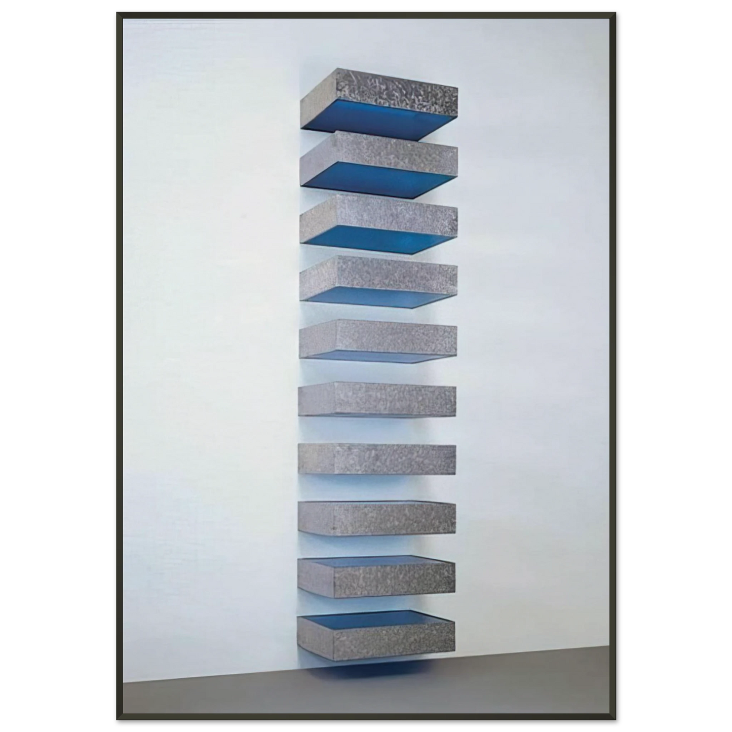 Donald Judd Untitled 7741 Bernstein 1977 Framed Art Print - Aluminum Frame - 21x29.7 cm / 8x12"