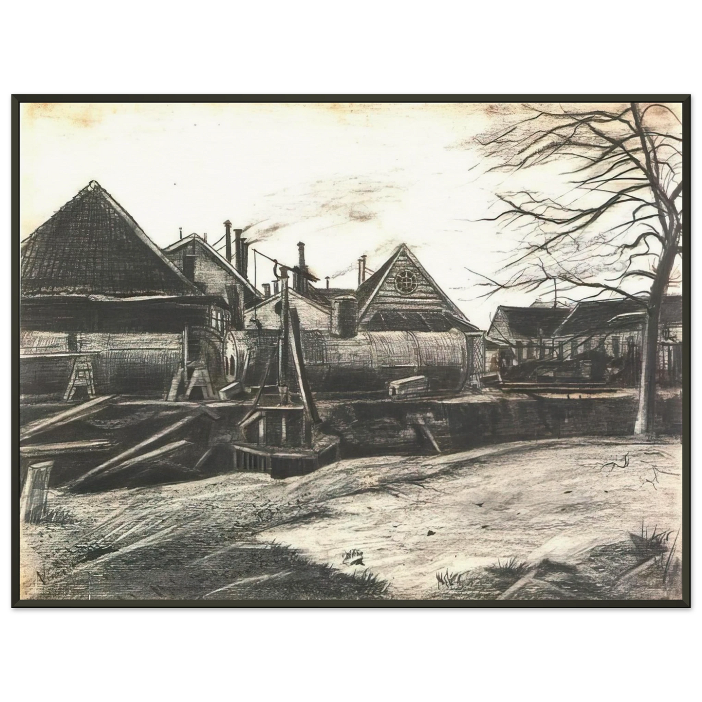 Vincent van Gogh  Factory Framed Art Print  - Aluminum Frame - 60x80 cm / 24x32 inches