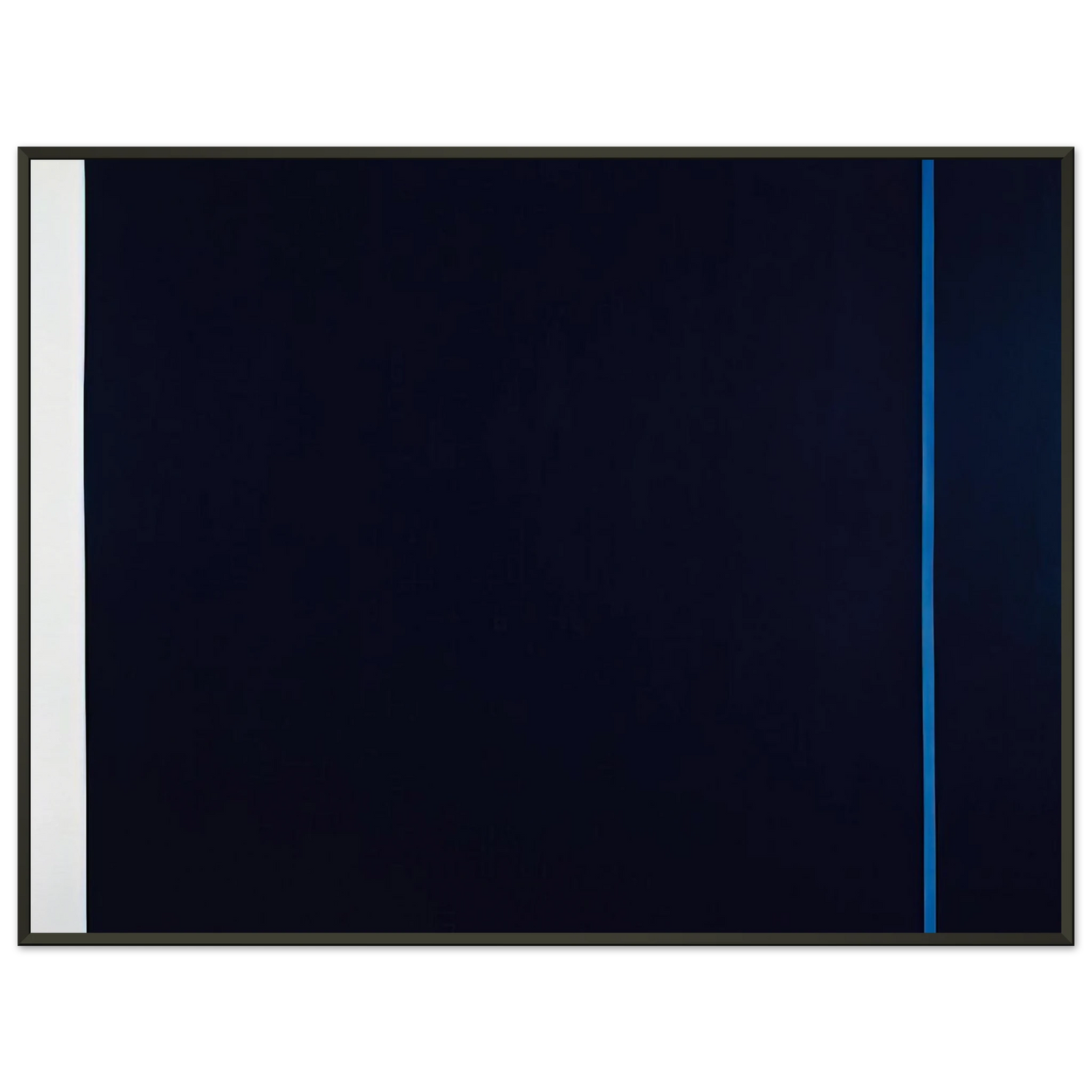 Barnett Newman Midnight Blue Framed Art Print - Aluminum Frame - 70x100 cm / 28x40 inches