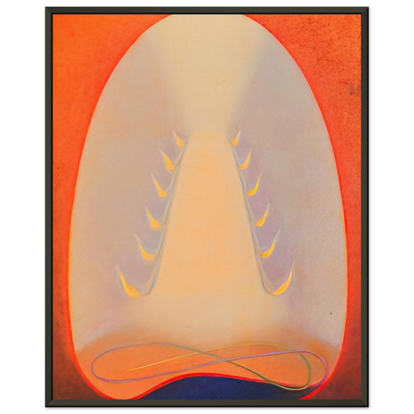 Agnes Lawrence Pelton Mount of Flame 1932 Framed Art Print - Aluminum Frame - 40x50 cm / 16x20 inches