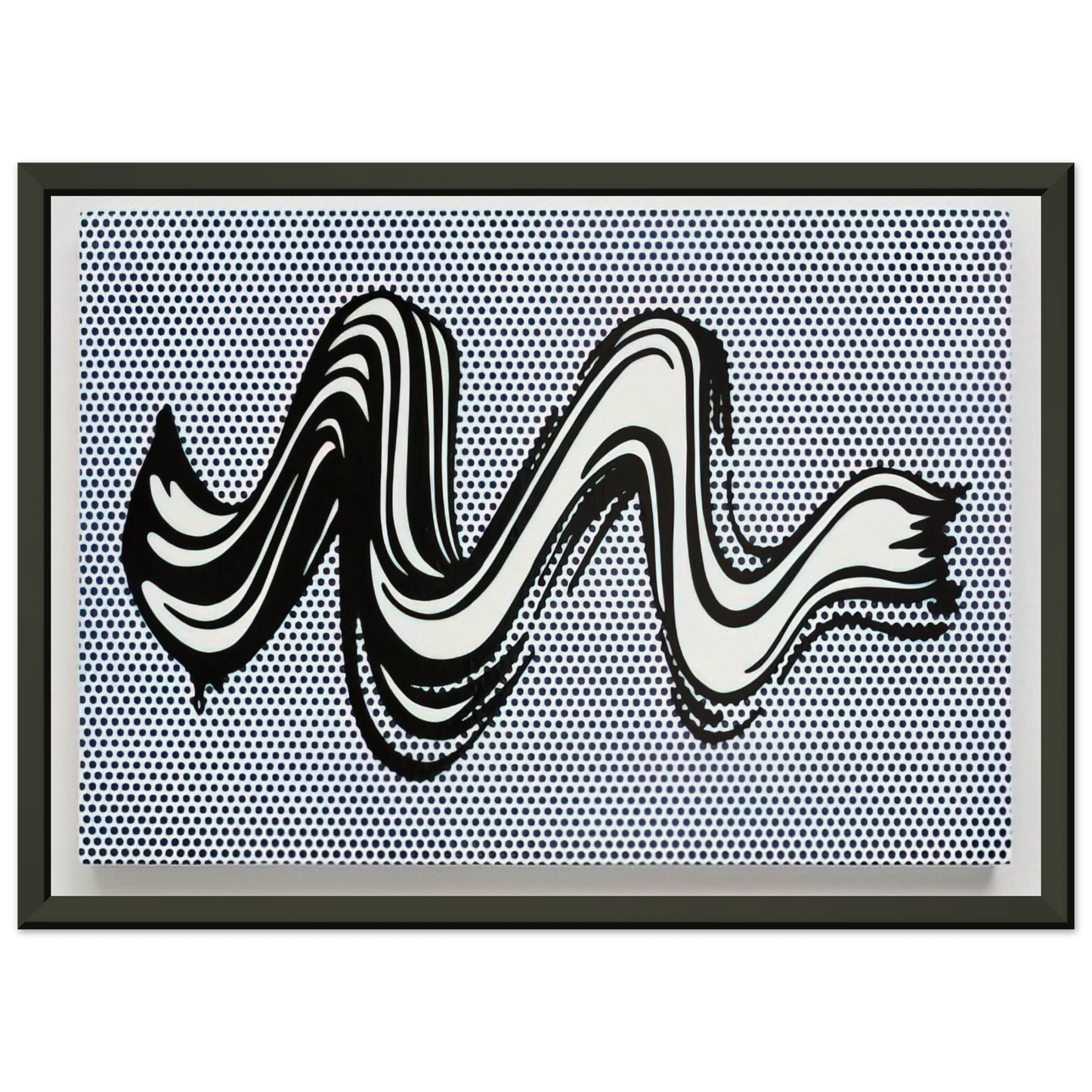 Roy Lichtenstein BRUSHSTROKE 1965 Framed Art Print - Aluminum Frame - 60x80 cm / 24x32 inches