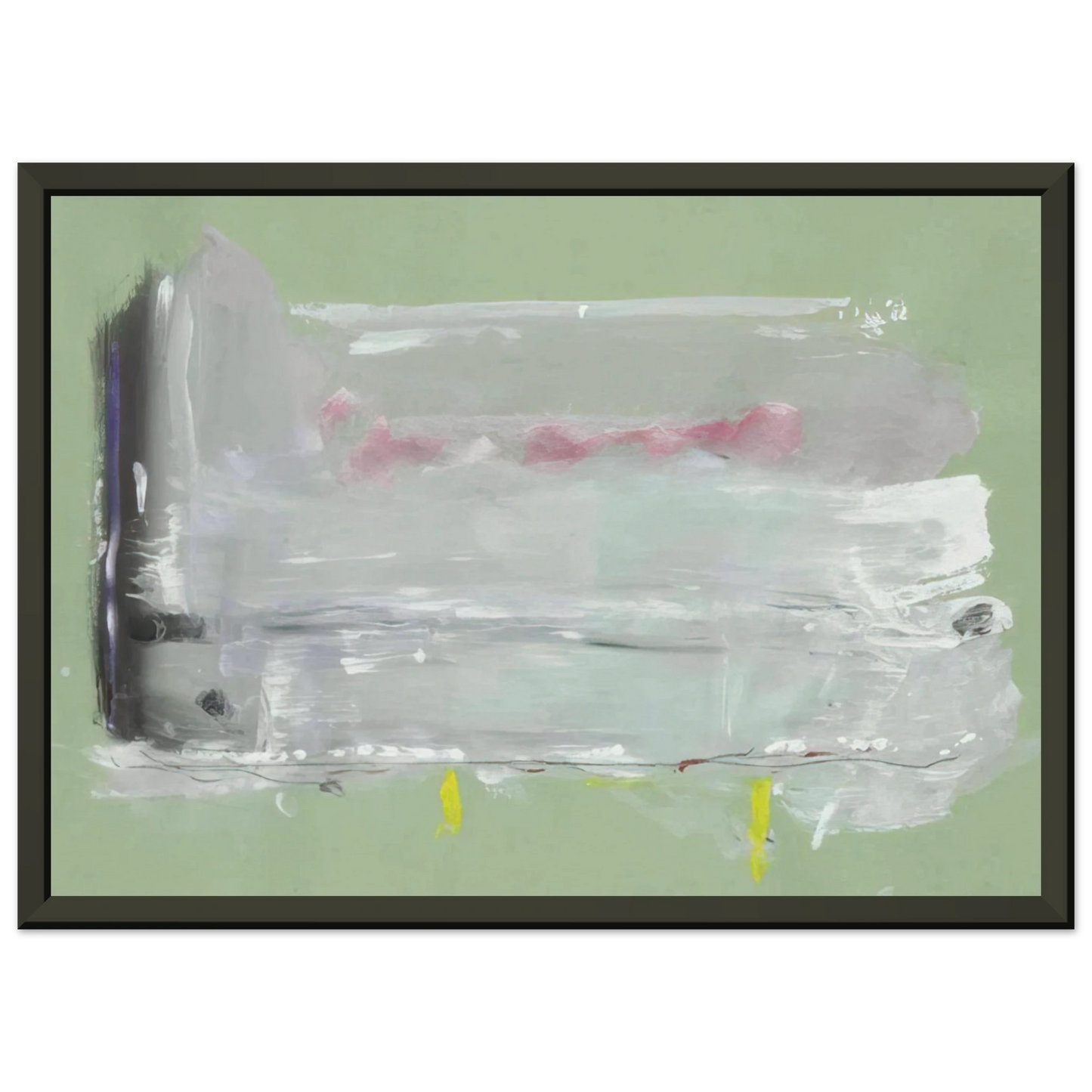 Helen Frankenthaler Untitled 1984 Framed Art Print - Aluminum Frame - 60x80 cm / 24x32 inches
