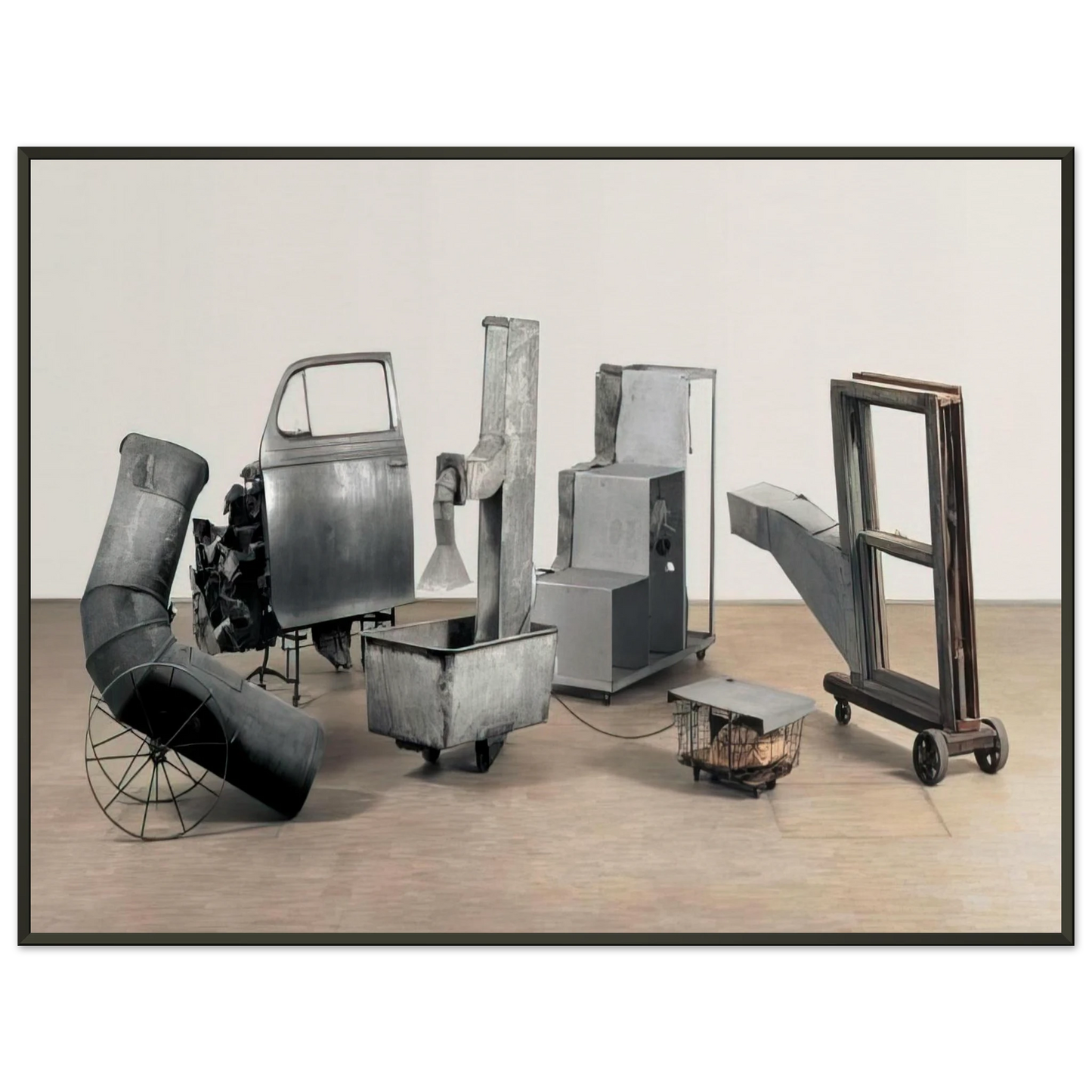 Robert Rauschenberg ORACLE 1965 Framed Art Print - Aluminum Frame - 40x50 cm / 16x20 inches