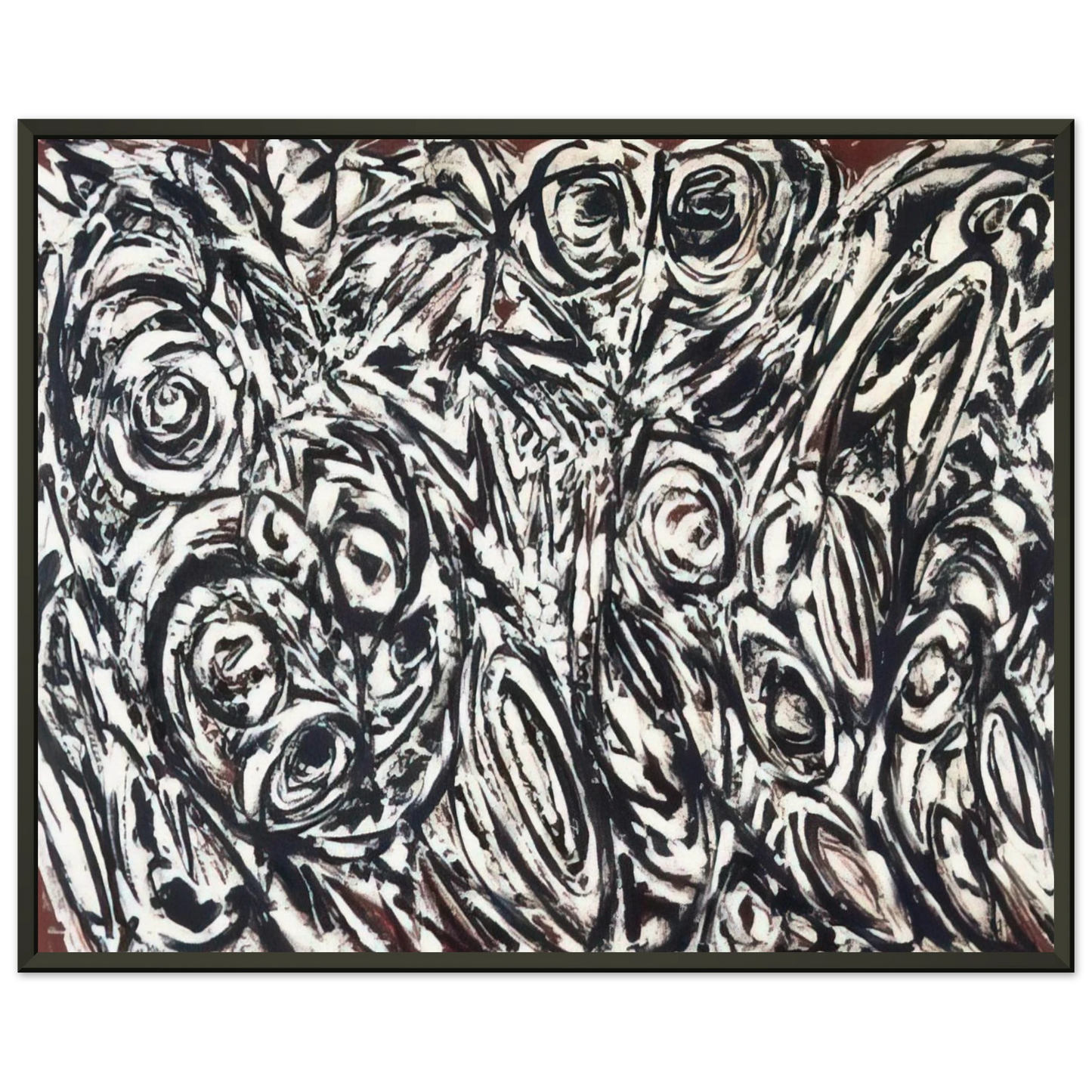Lee Krasner Night Creatures Framed Art Print - Aluminum Frame - 40x50 cm / 16x20 inches