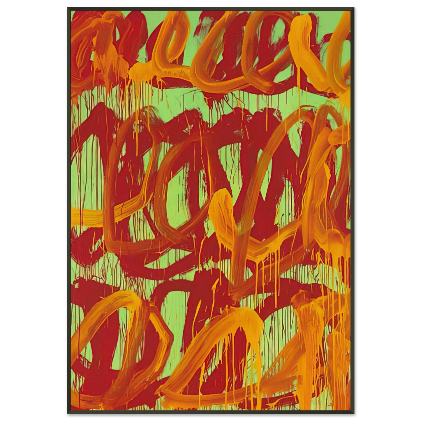 Cy Twombly Camino Real II Framed Art Print - Aluminum Frame - 21x29.7 cm / 8x12"