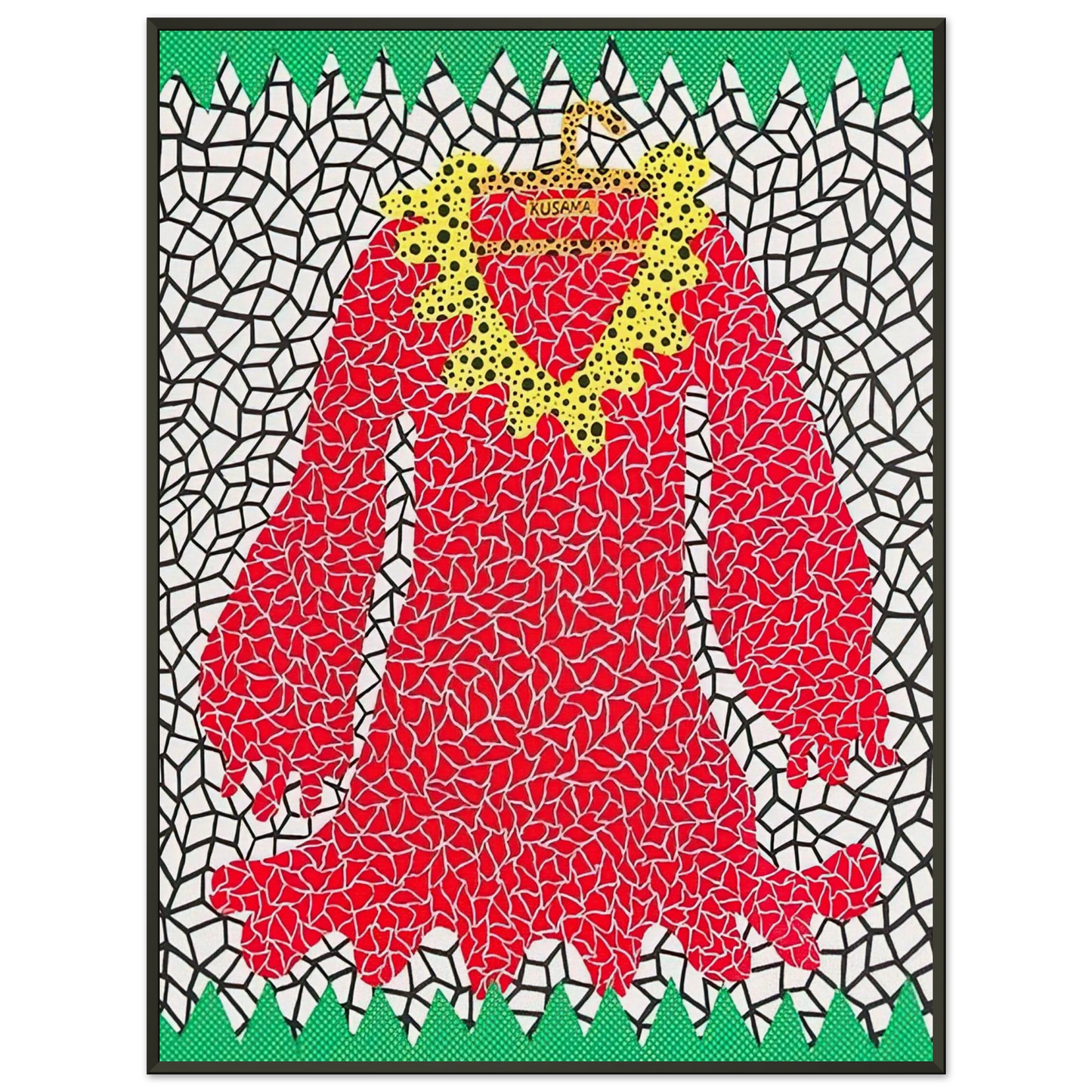 Yayoi Kusama DRESS 1982 Framed Art Print - Aluminum Frame - 40x50 cm / 16x20 inches