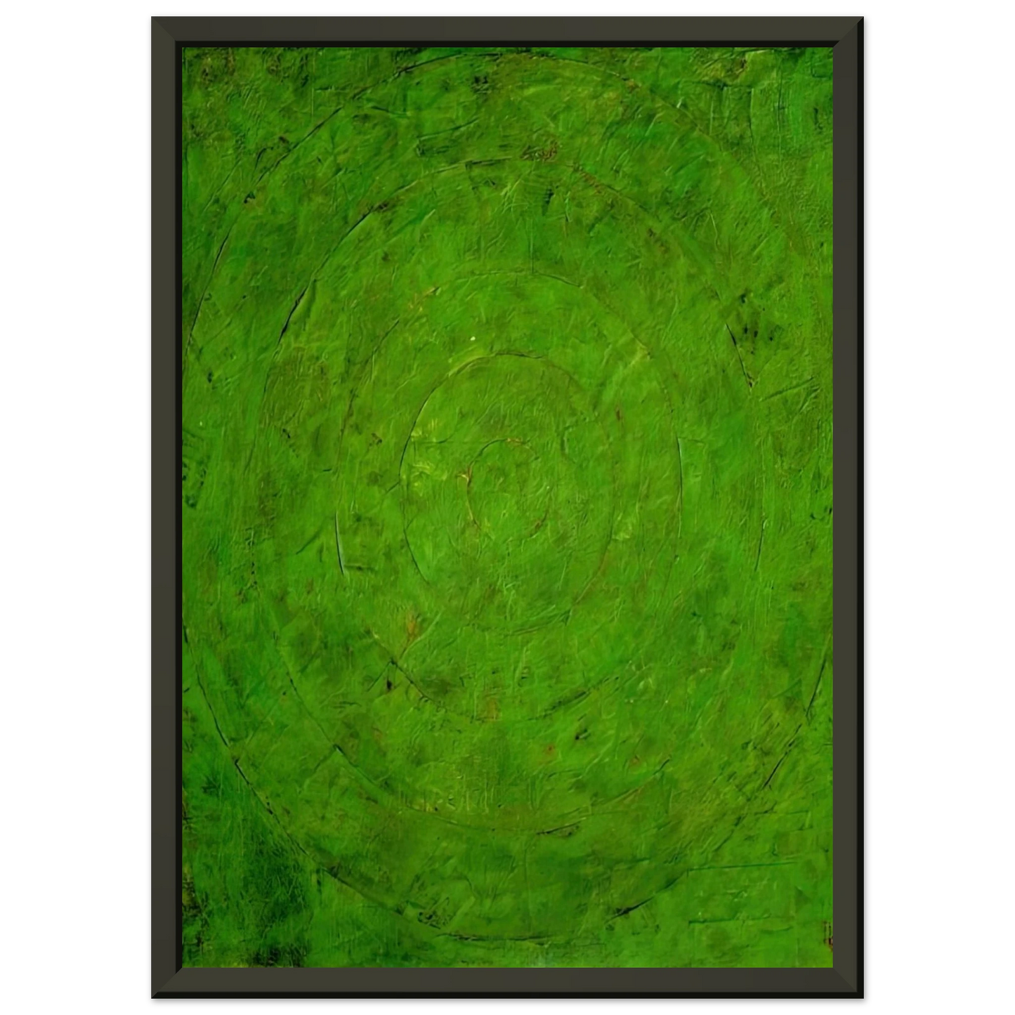 Jasper Johns GREEN TARGET Framed Art Print - Aluminum Frame - 70x100 cm / 28x40 inches