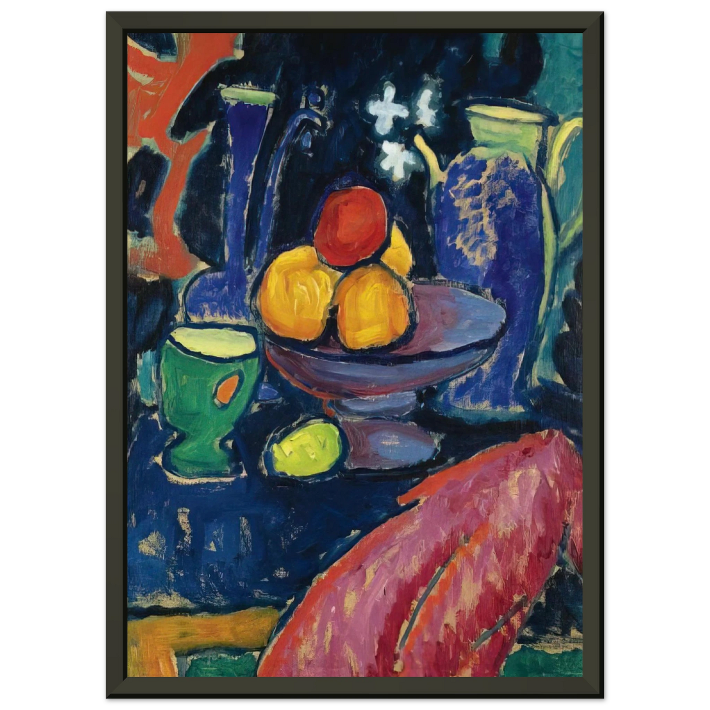 Alexej von Jawlensky STILL LIFE WITH JUG 1913 Framed Art Print - Aluminum Frame - 70x100 cm / 28x40 inches
