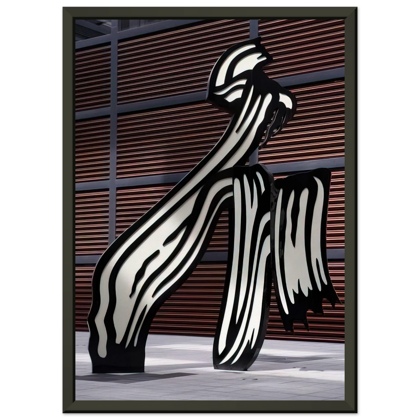 Roy Lichtenstein BRUSHSTROKE 1996 Framed Art Print - Aluminum Frame - 40x50 cm / 16x20 inches
