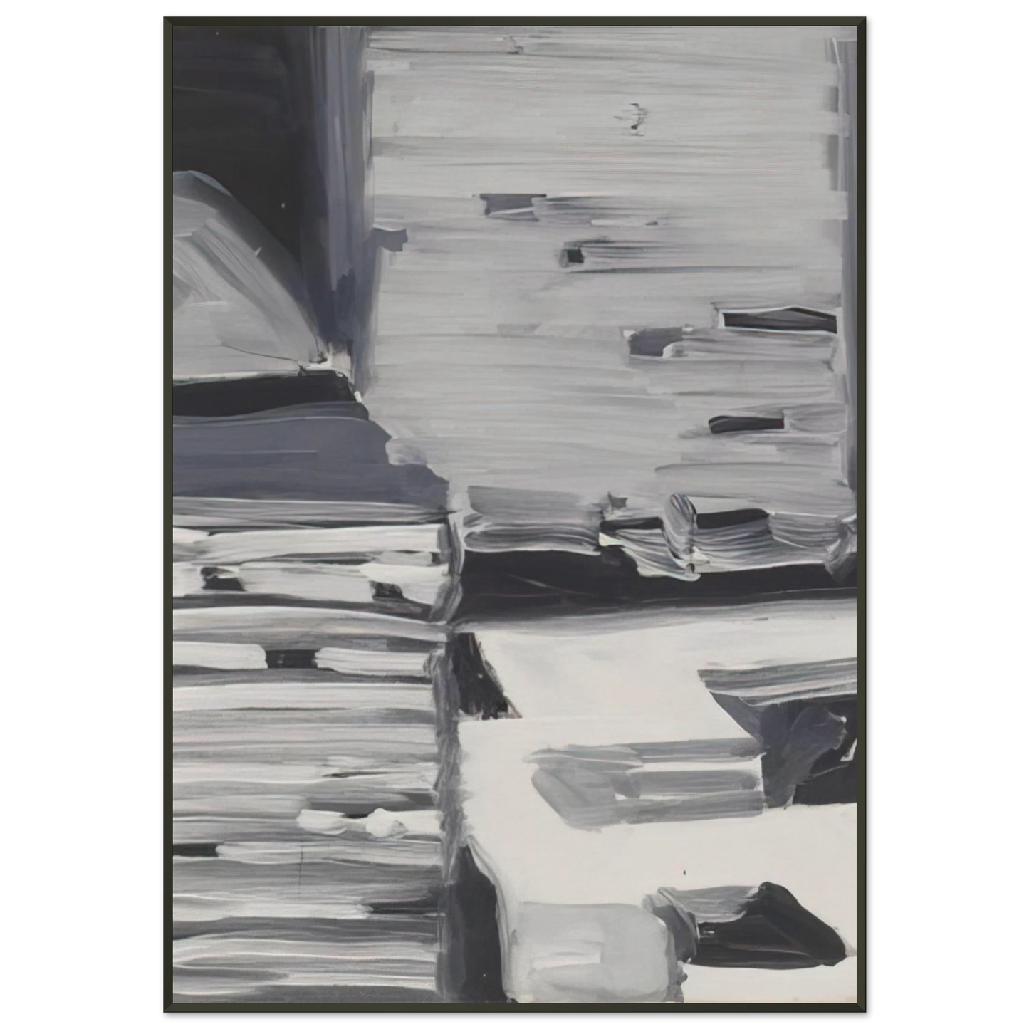Gerhard Richter TOWNSCAPE 1968 4 Framed Art Print - Aluminum Frame - 21x29.7 cm / 8x12"