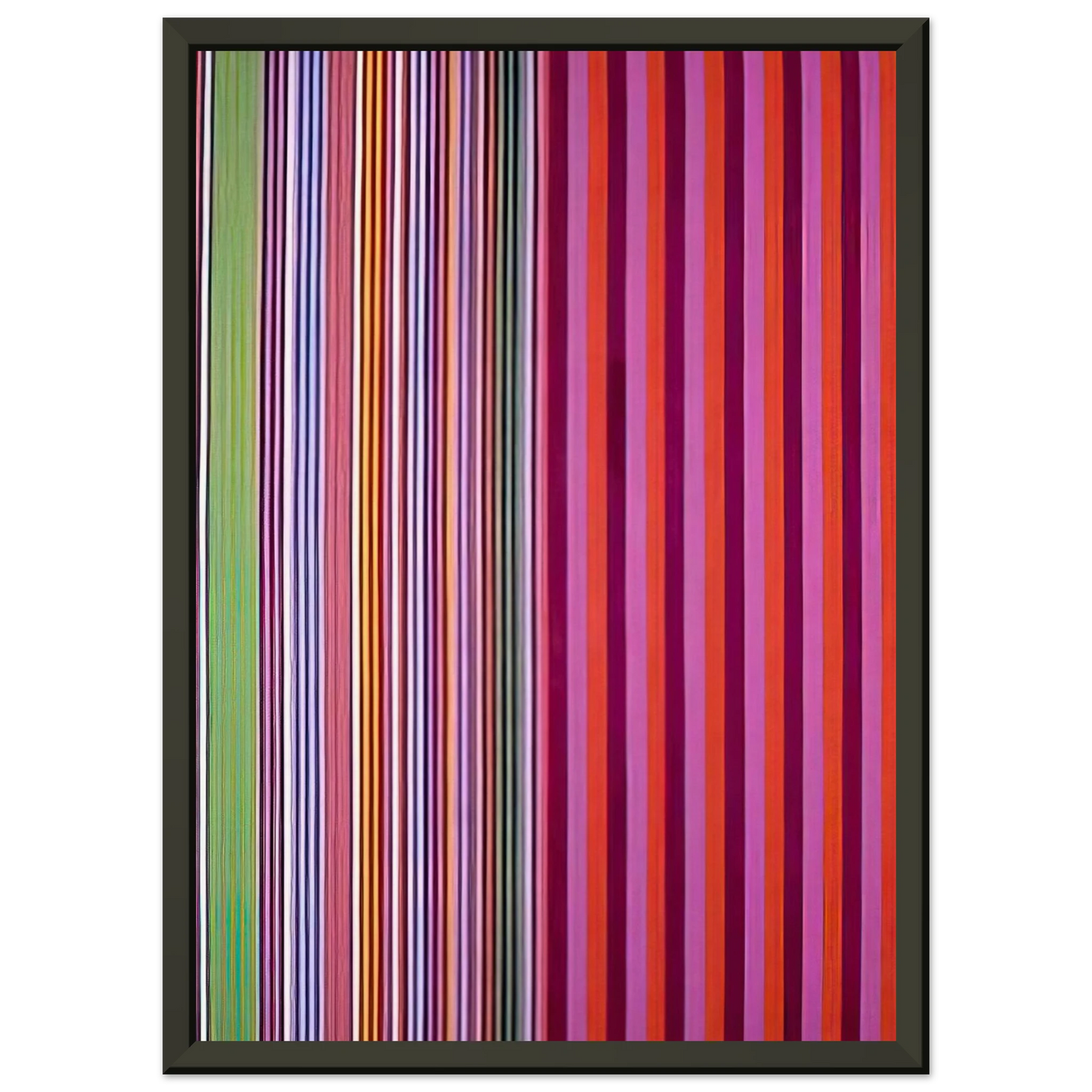 Gene Davis Red Baron 1966 Framed Art Print - Aluminum Frame - 60x80 cm / 24x32 inches
