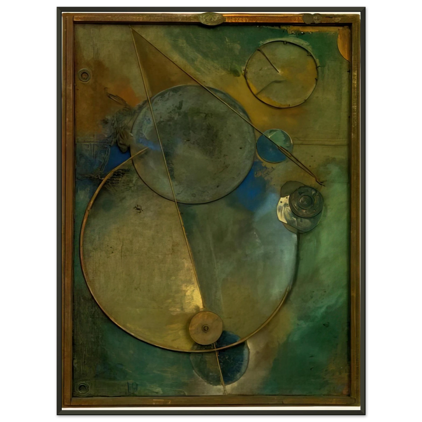 Kurt Schwitters REVOLVING 1919 Framed Art Print - Aluminum Frame - 40x50 cm / 16x20 inches