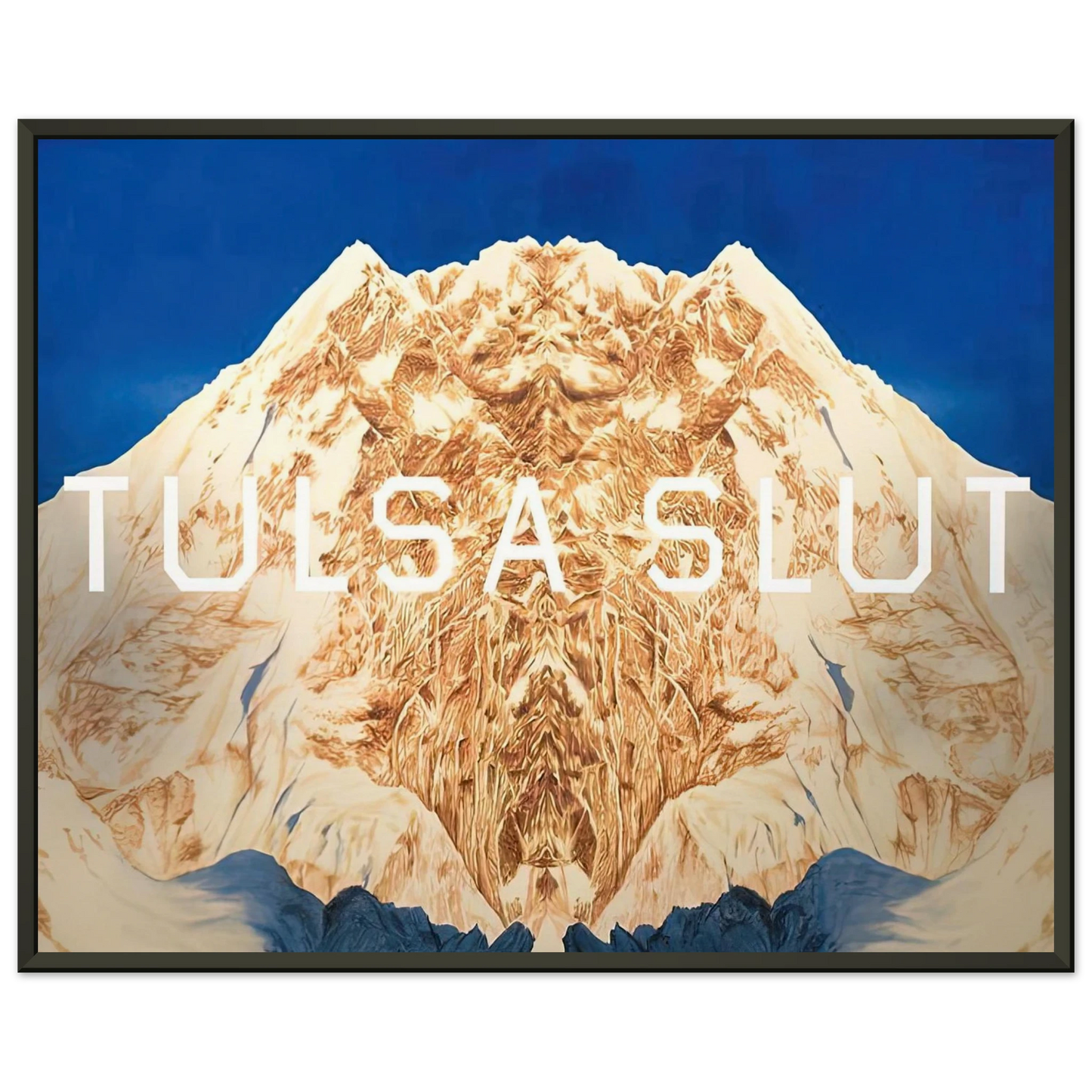 Edward Ruscha TULSA SLUT 2016 Framed Art Print - Aluminum Frame - 60x80 cm / 24x32 inches