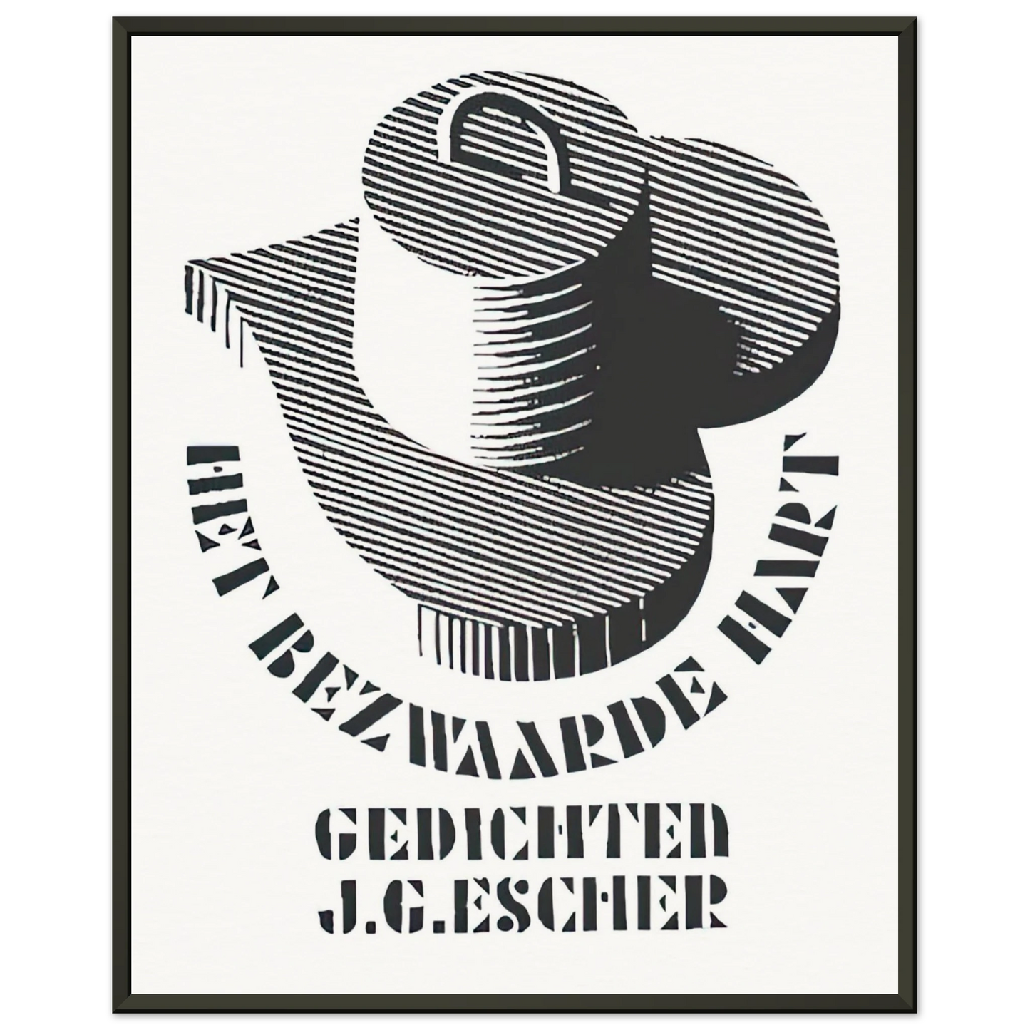 MC Escher  ESCHER 26 Framed Art Print  - Aluminum Frame - 60x80 cm / 24x32 inches