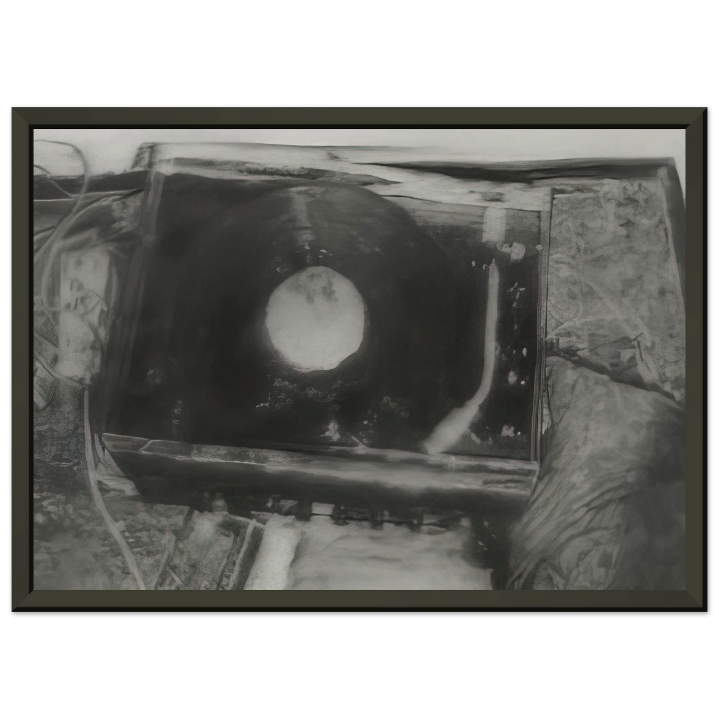 Gerhard Richter RECORD PLAYER 1988 Framed Art Print - Aluminum Frame - 60x80 cm / 24x32 inches