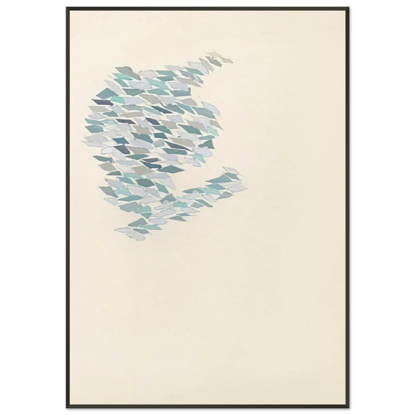 Robert Goodnough Pastel I 1971 Framed Art Print - Aluminum Frame - 21x29.7 cm / 8x12"