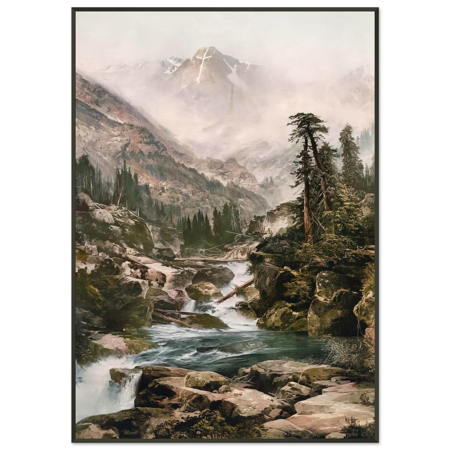 Thomas Moran Mount of the Holy Cross Framed Art Print - Aluminum Frame - 21x29.7 cm / 8x12"
