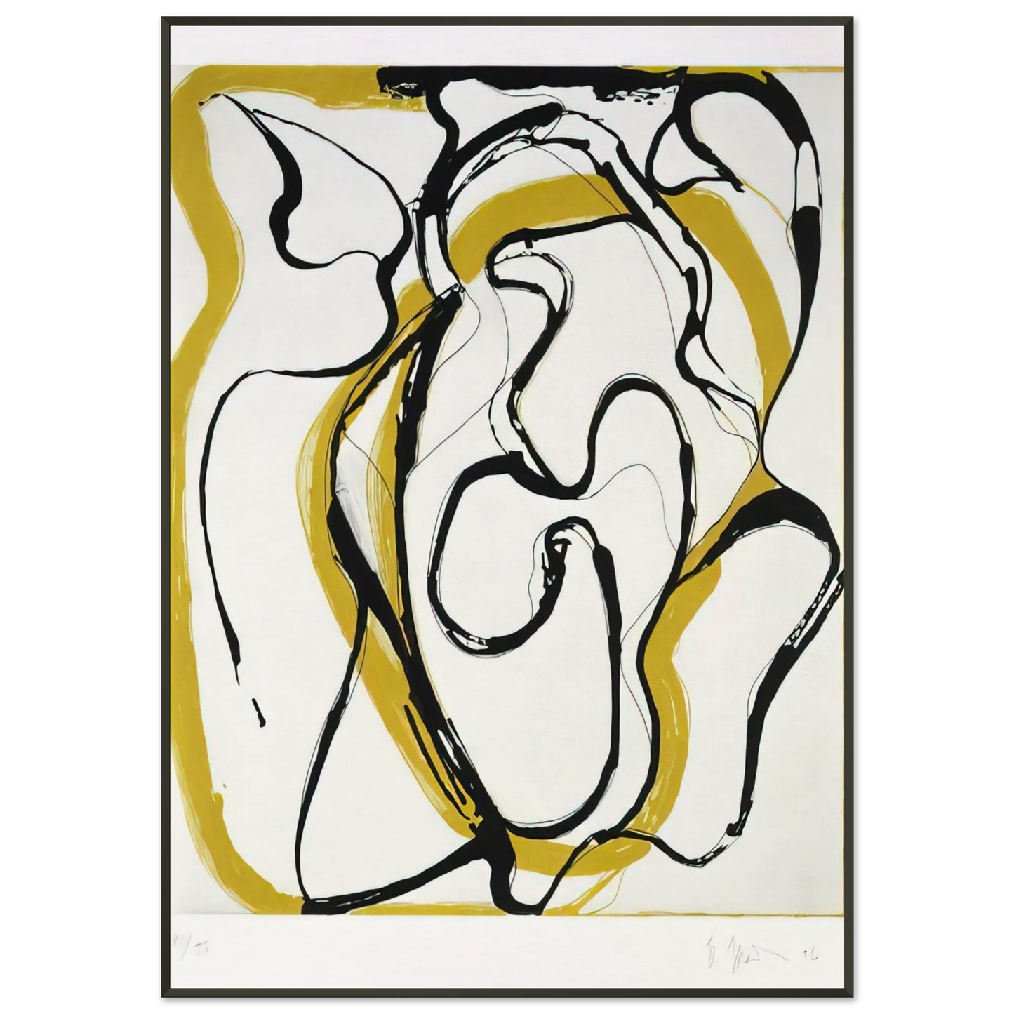Brice Marden Untitled 1996 Framed Art Print - Aluminum Frame - 21x29.7 cm / 8x12"
