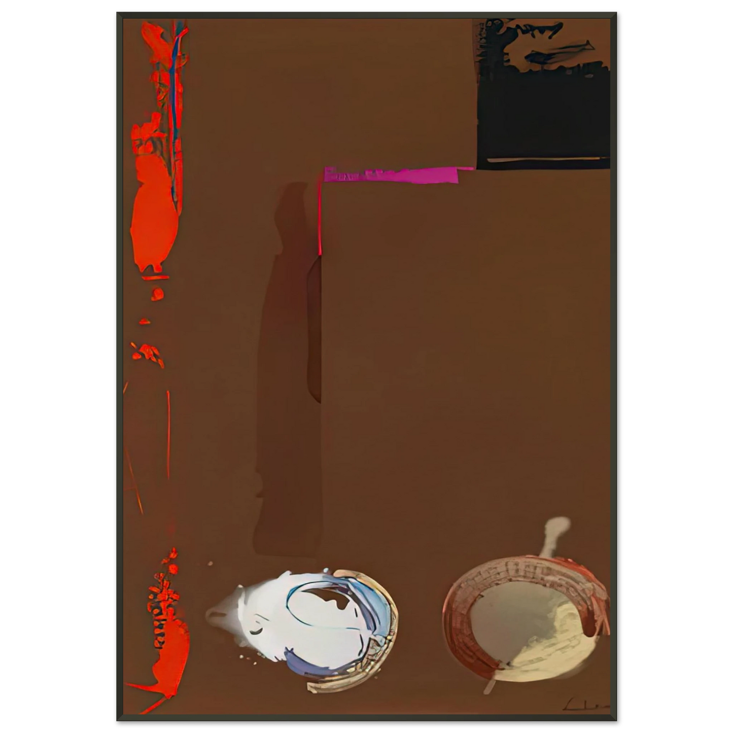 Helen Frankenthaler Syzygy 1987 Framed Art Print - Aluminum Frame - 21x29.7 cm / 8x12"